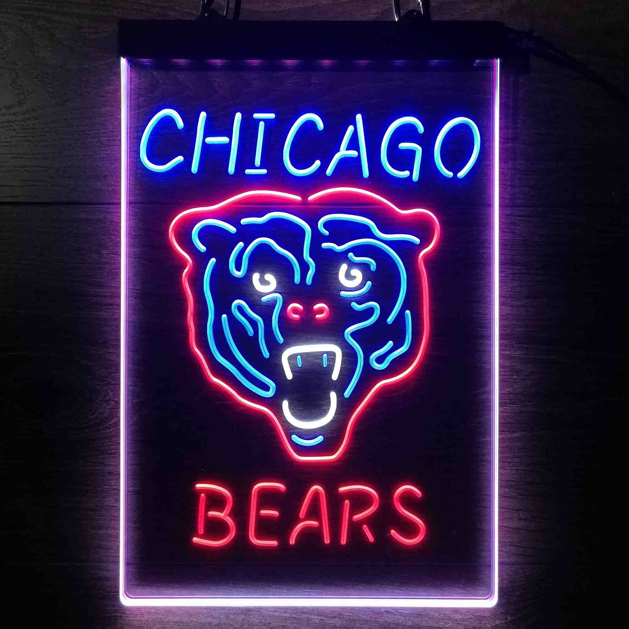 Chicago Bears Neon LED Sign 3 Colors - Image 4