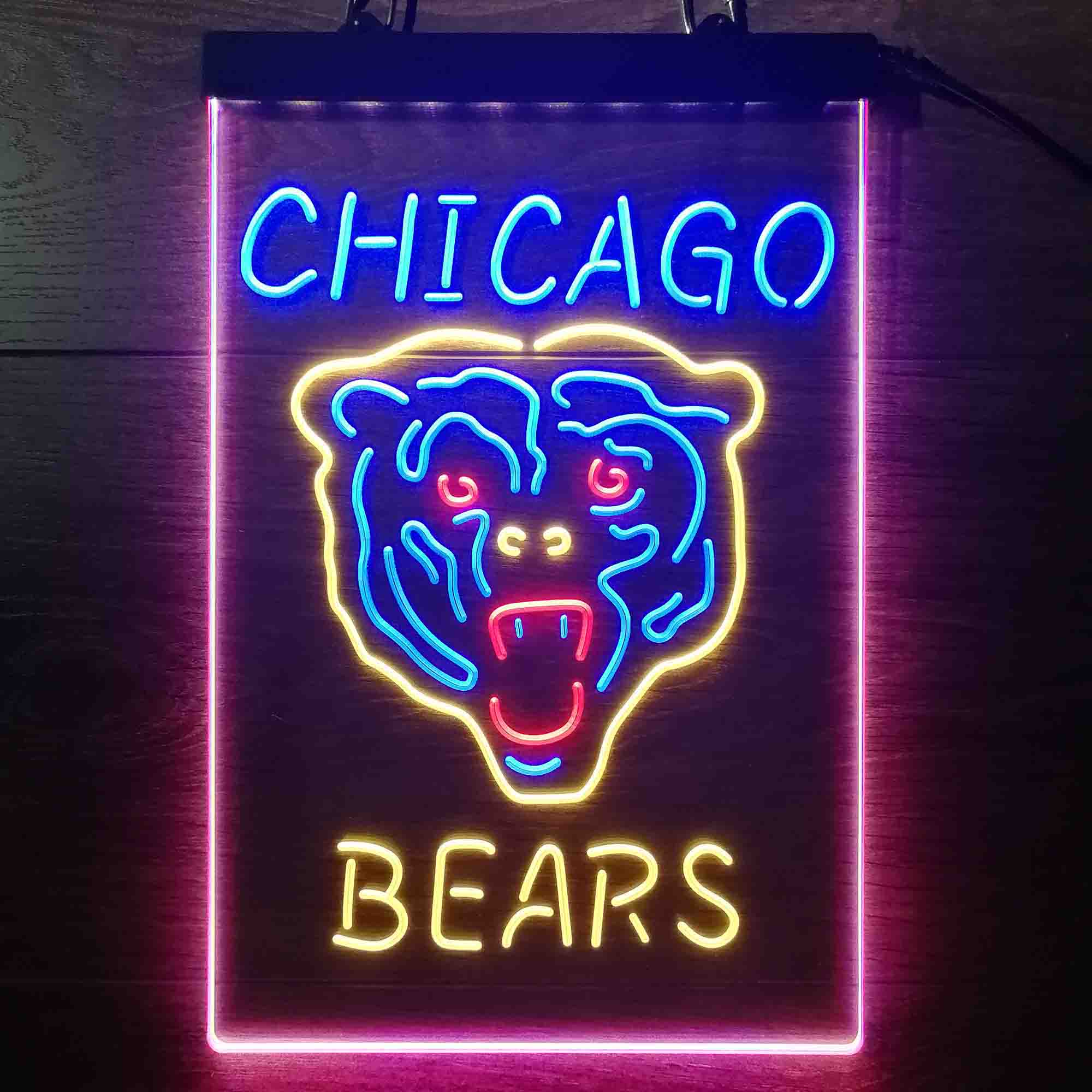 Chicago Bears Neon LED Sign 3 Colors - Image 8