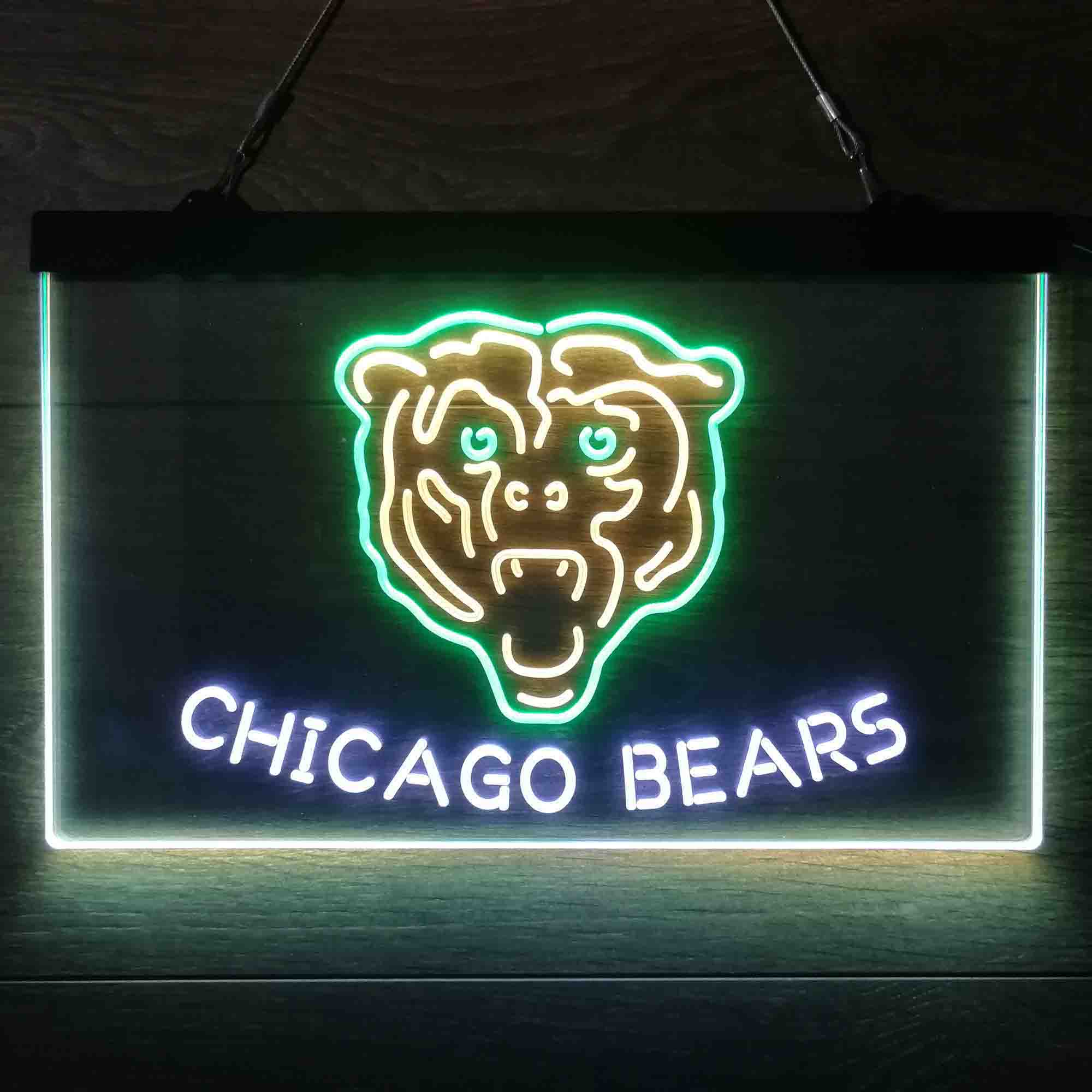 Chicago Bears Neon 3-Color LED Sign - Image 2
