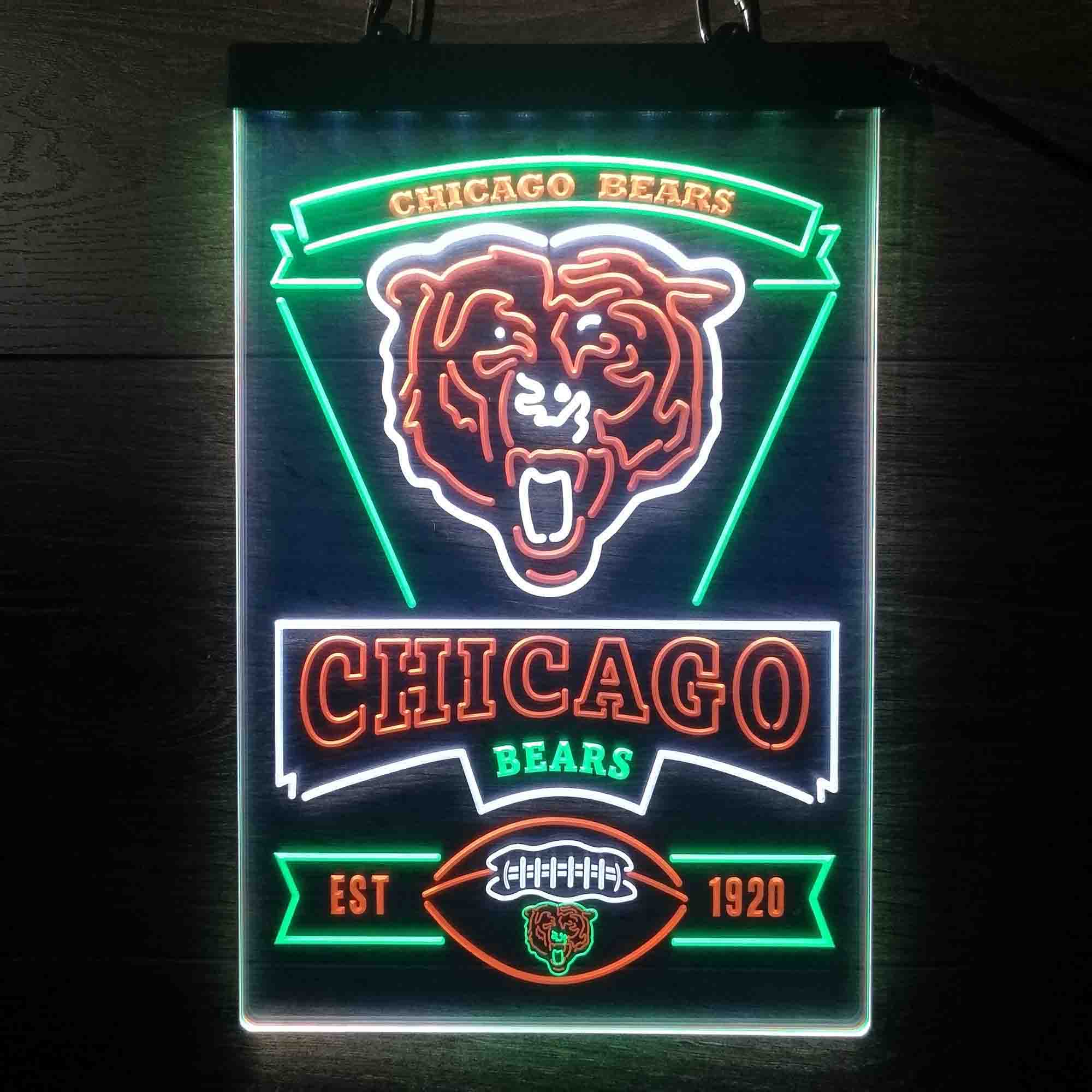 Chicago Bears Neon LED Sign 3 Colors - Image 4