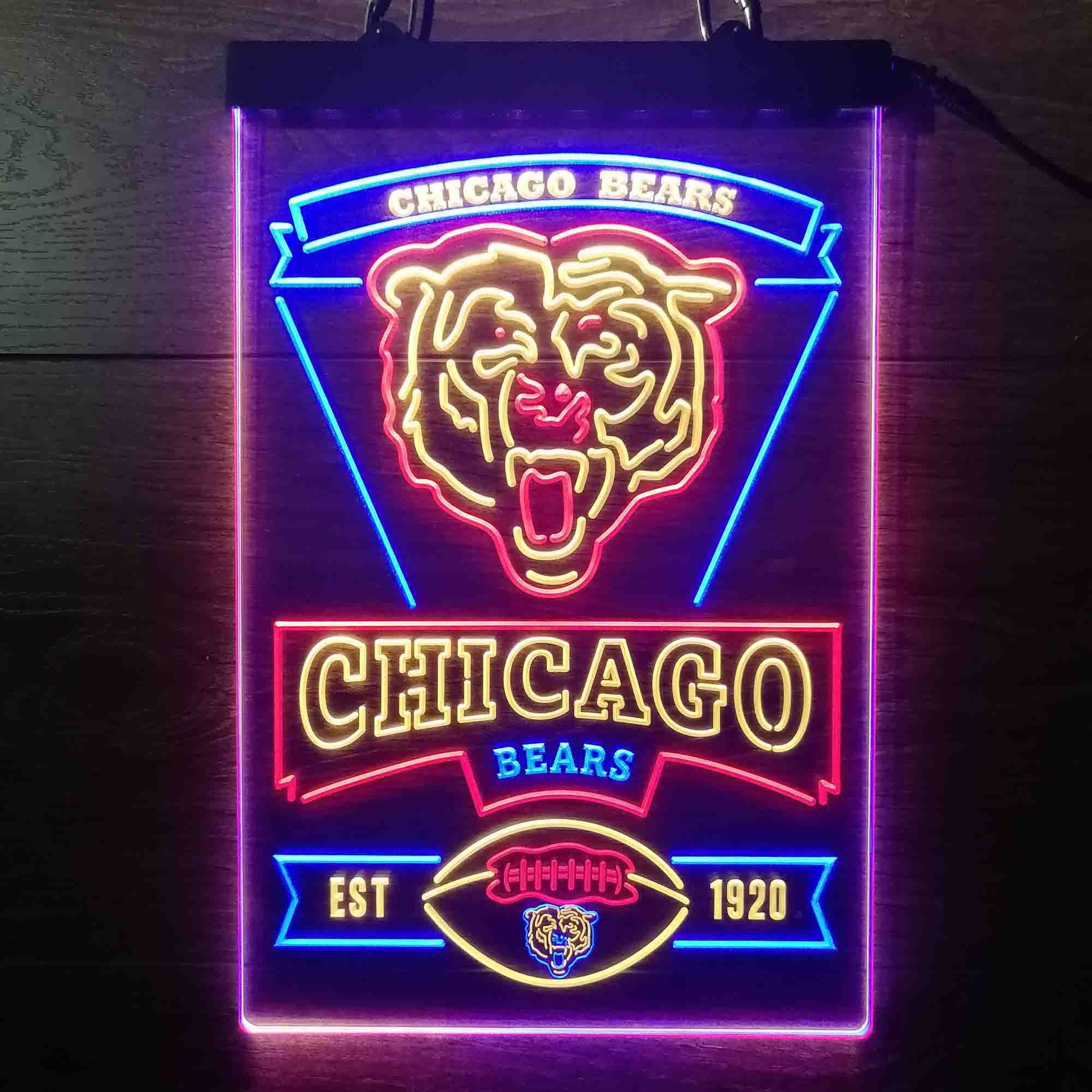 Chicago Bears Neon LED Sign 3 Colors - Image 5