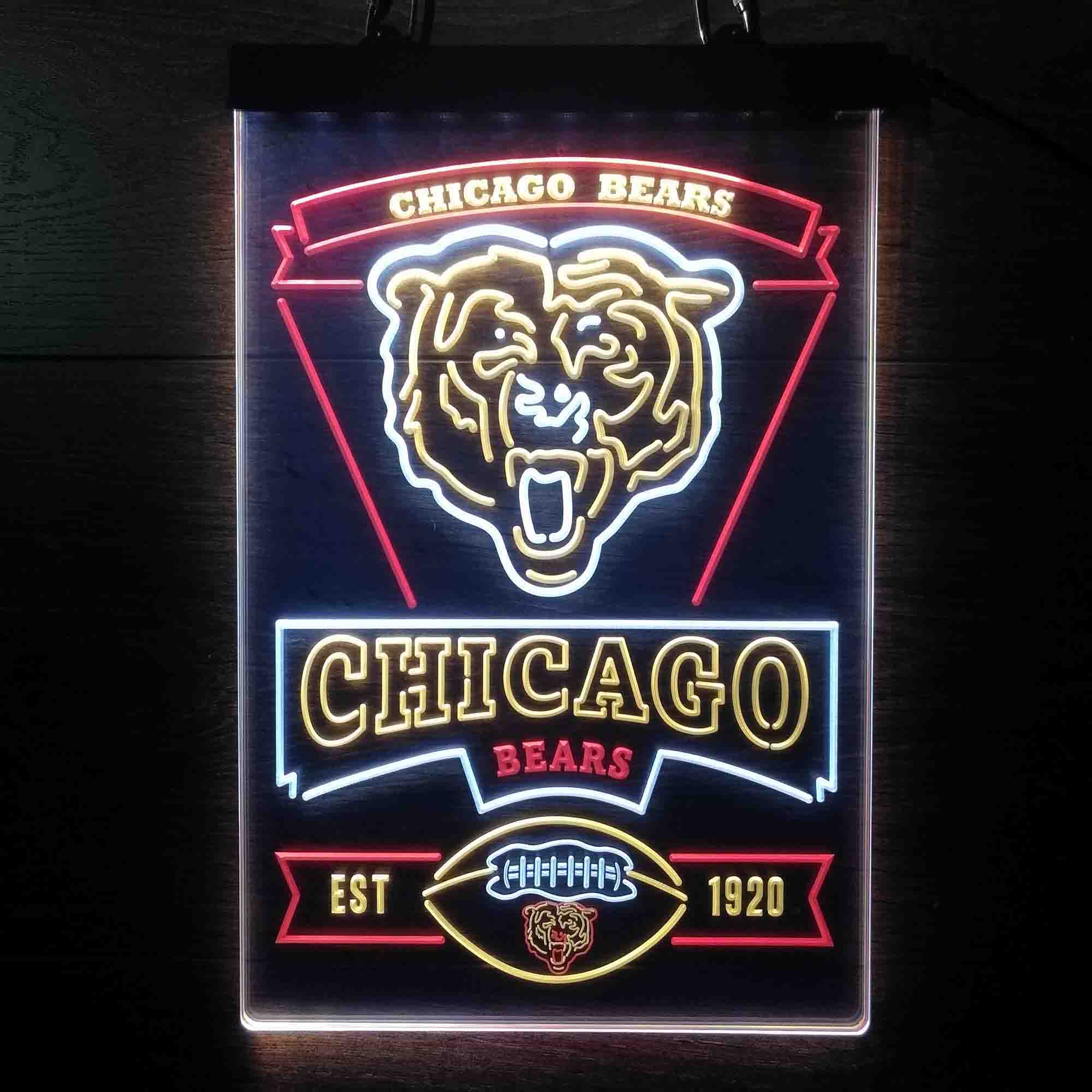 Chicago Bears Neon LED Sign 3 Colors - Image 9