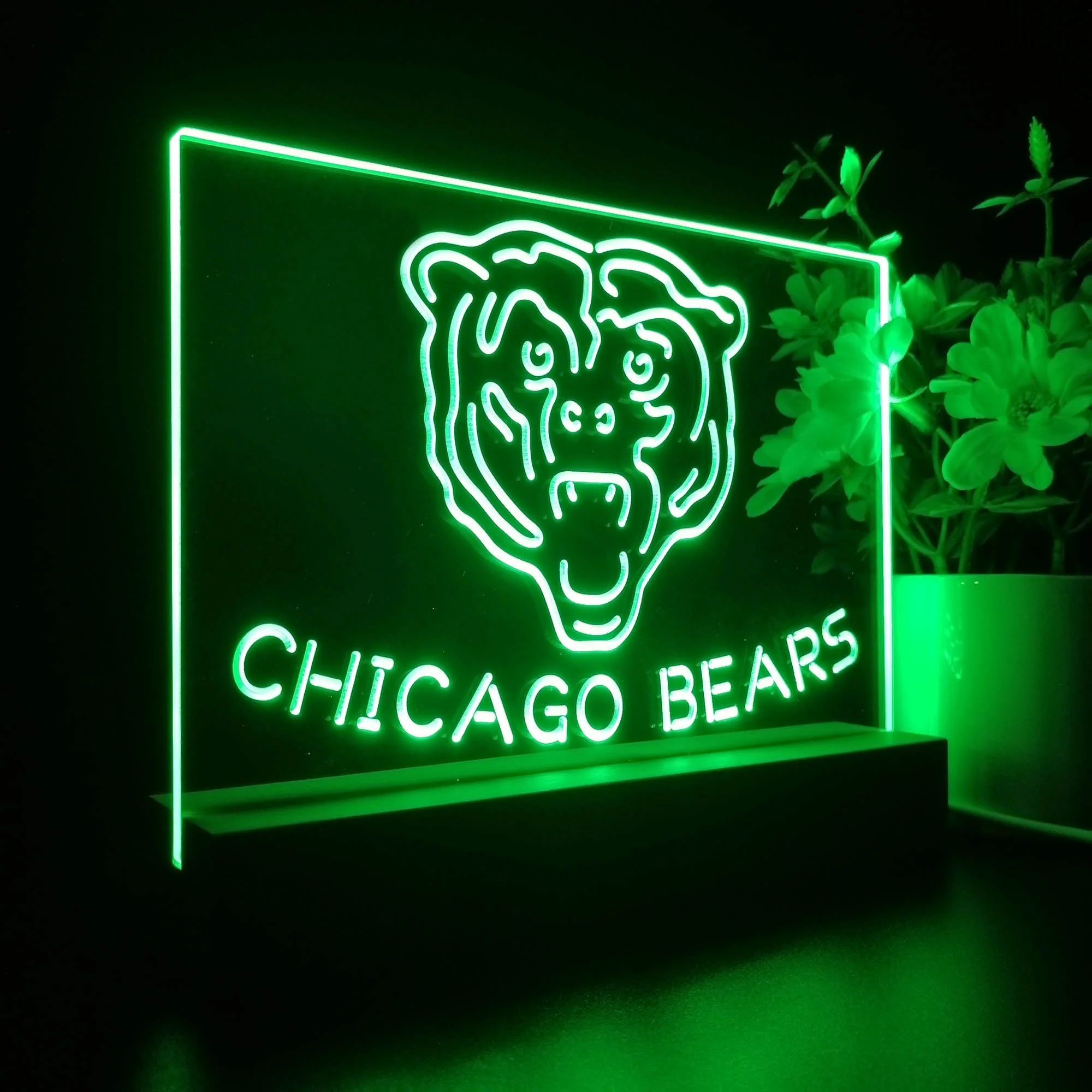 Chicago Bears  Neon Sign Pub Bar Lamp - Image 6