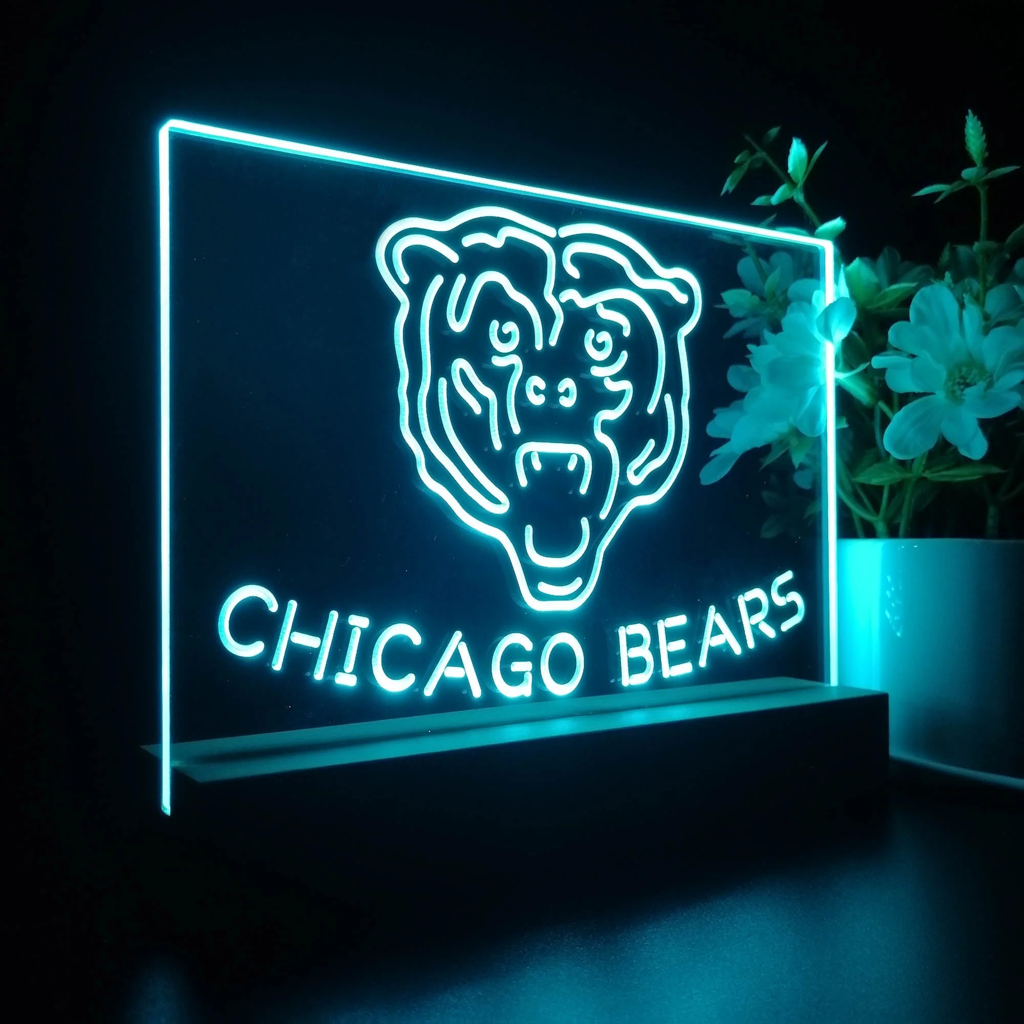 Chicago Bears  Neon Sign Pub Bar Lamp - Image 7