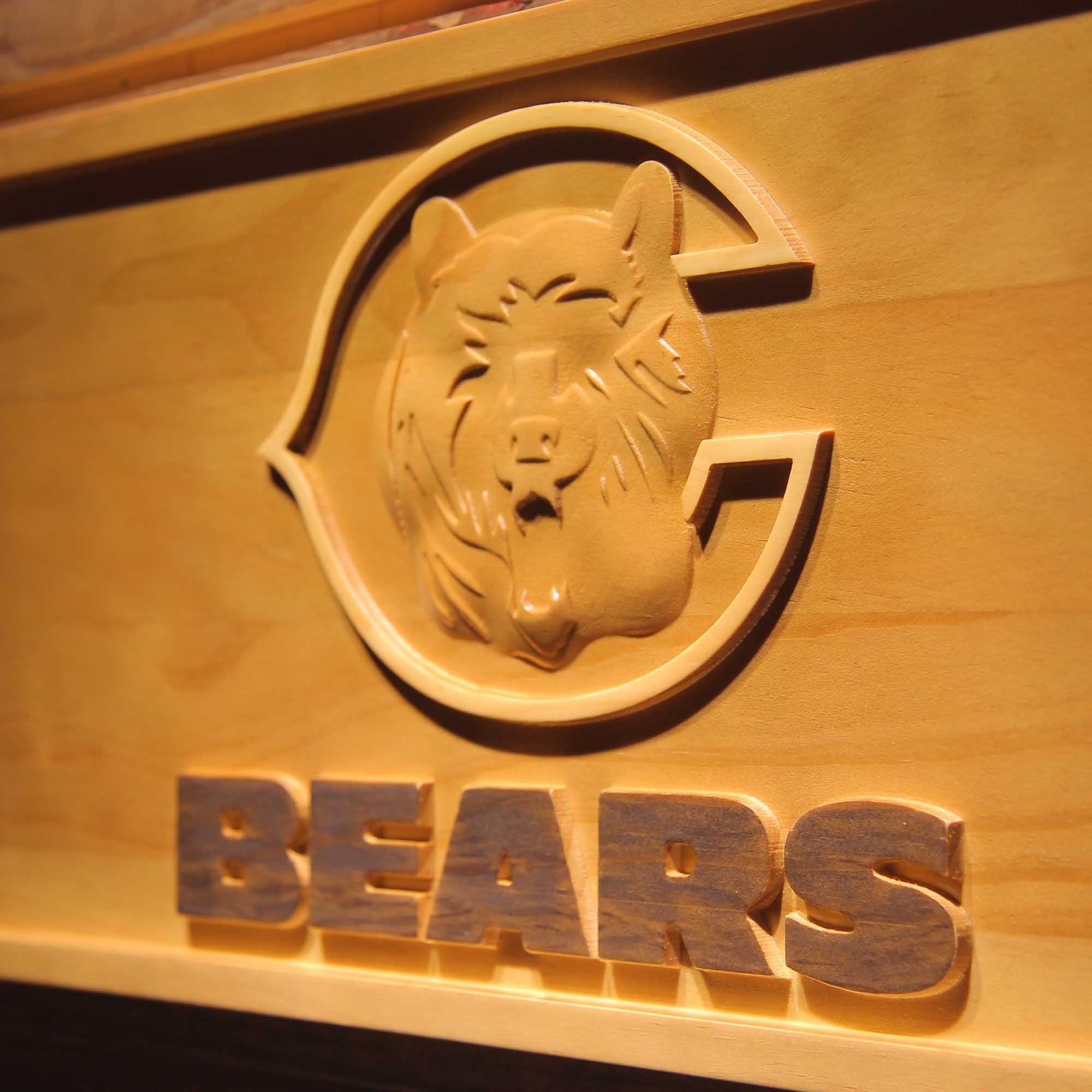 Chicago Bears,nfl 3D Solid Wooden Craving Sign - Image 6