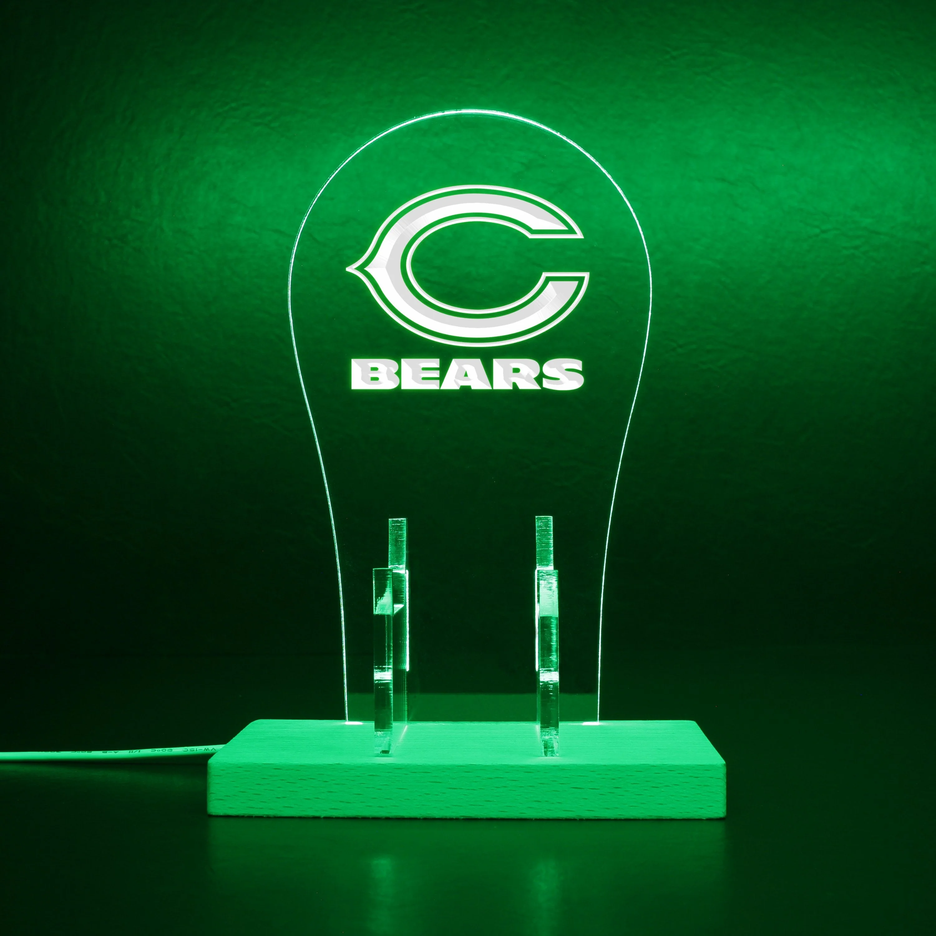 Chicago Bears Super Bowl LED Gaming Headset Controller Stand - Image 7