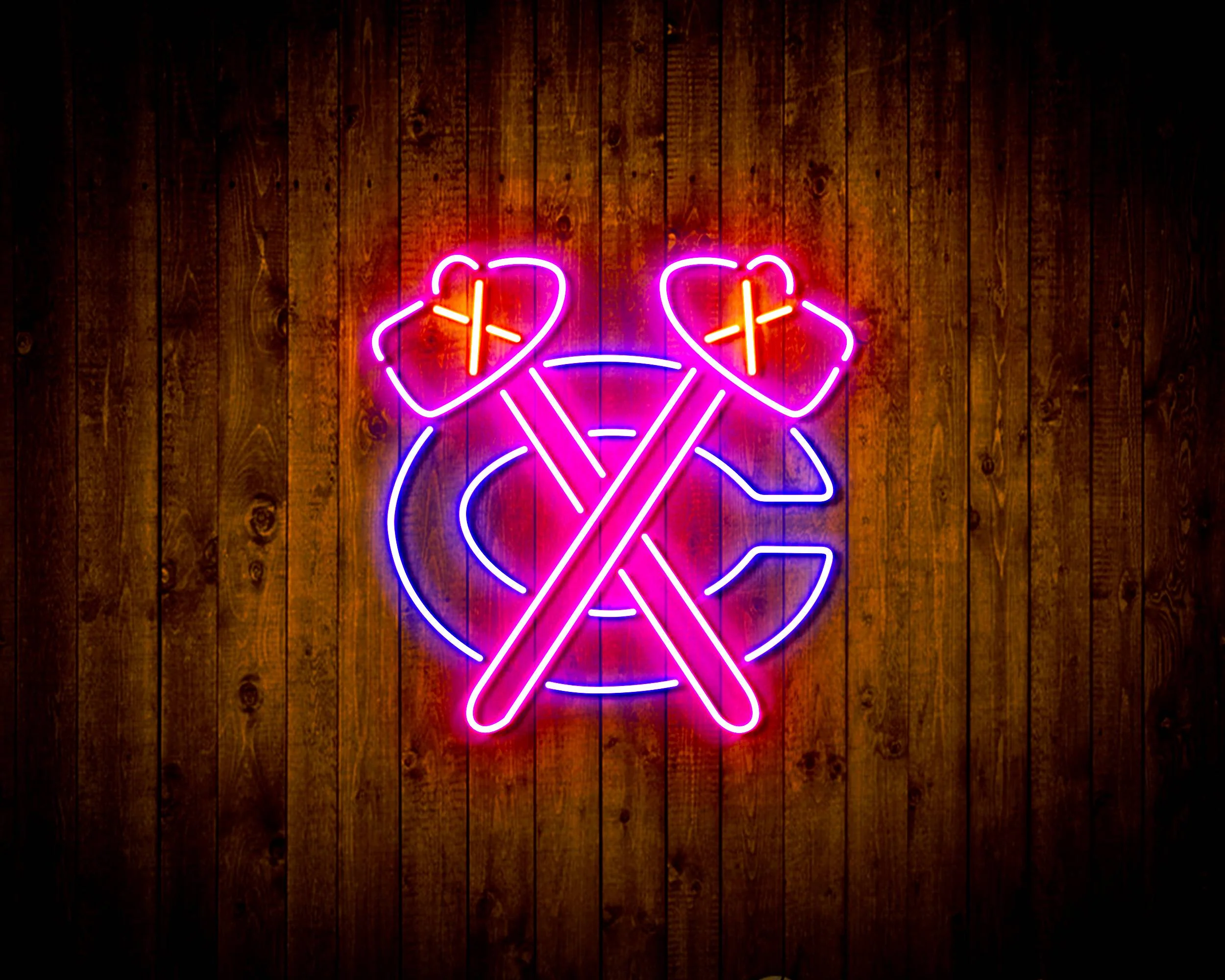 Chicago Blackhawks Bar Neon Flex LED Sign - Image 5