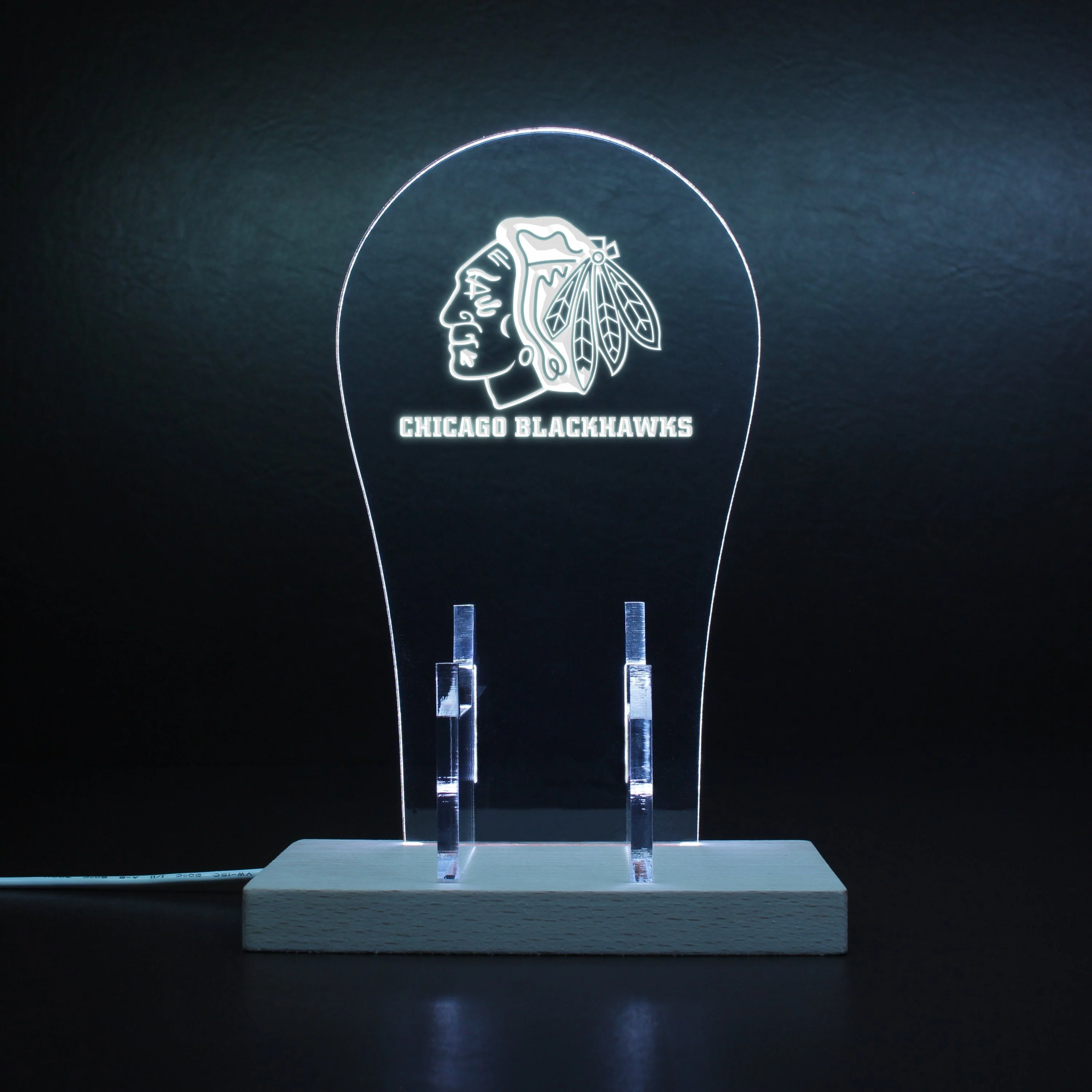 Chicago Blackhawks LED Gaming Headset Controller Stand - Image 7