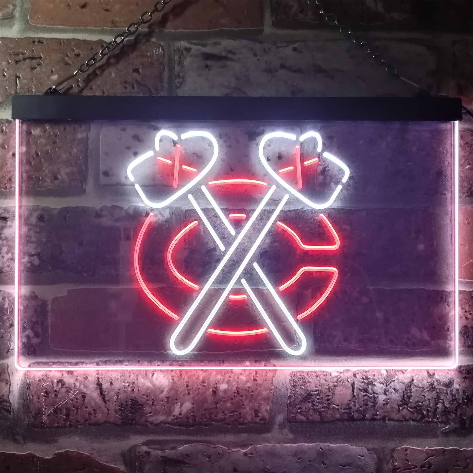 Chicago Blackhawks Hockey Neon-Like LED Sign - Image 3