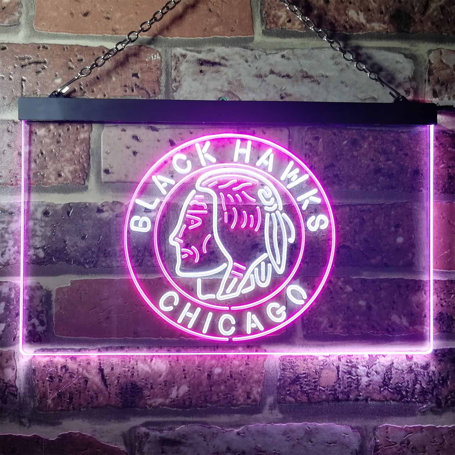 Chicago Blackhawks Neon-Like LED Sign - Image 11