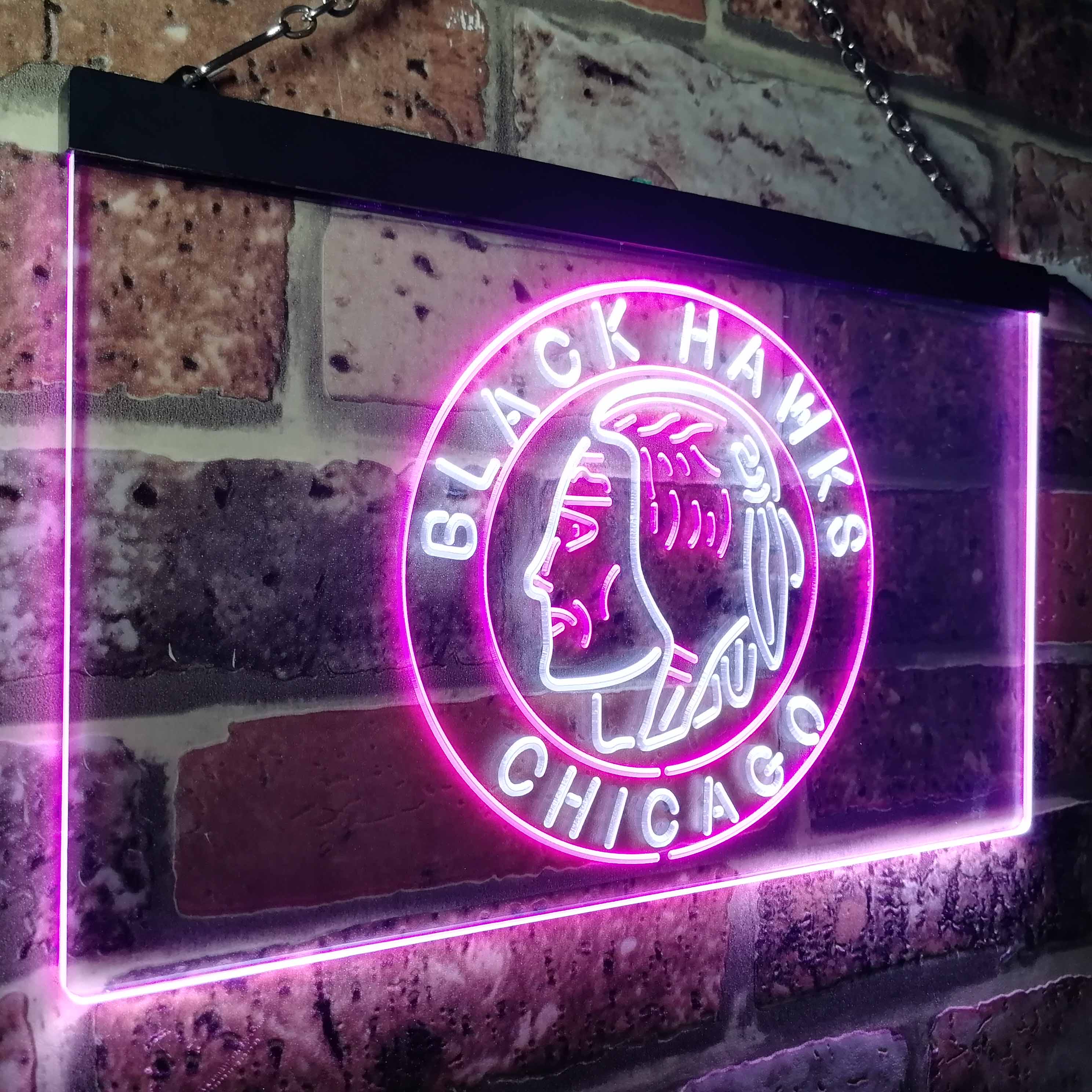 Chicago Blackhawks Neon-Like LED Sign - Image 24