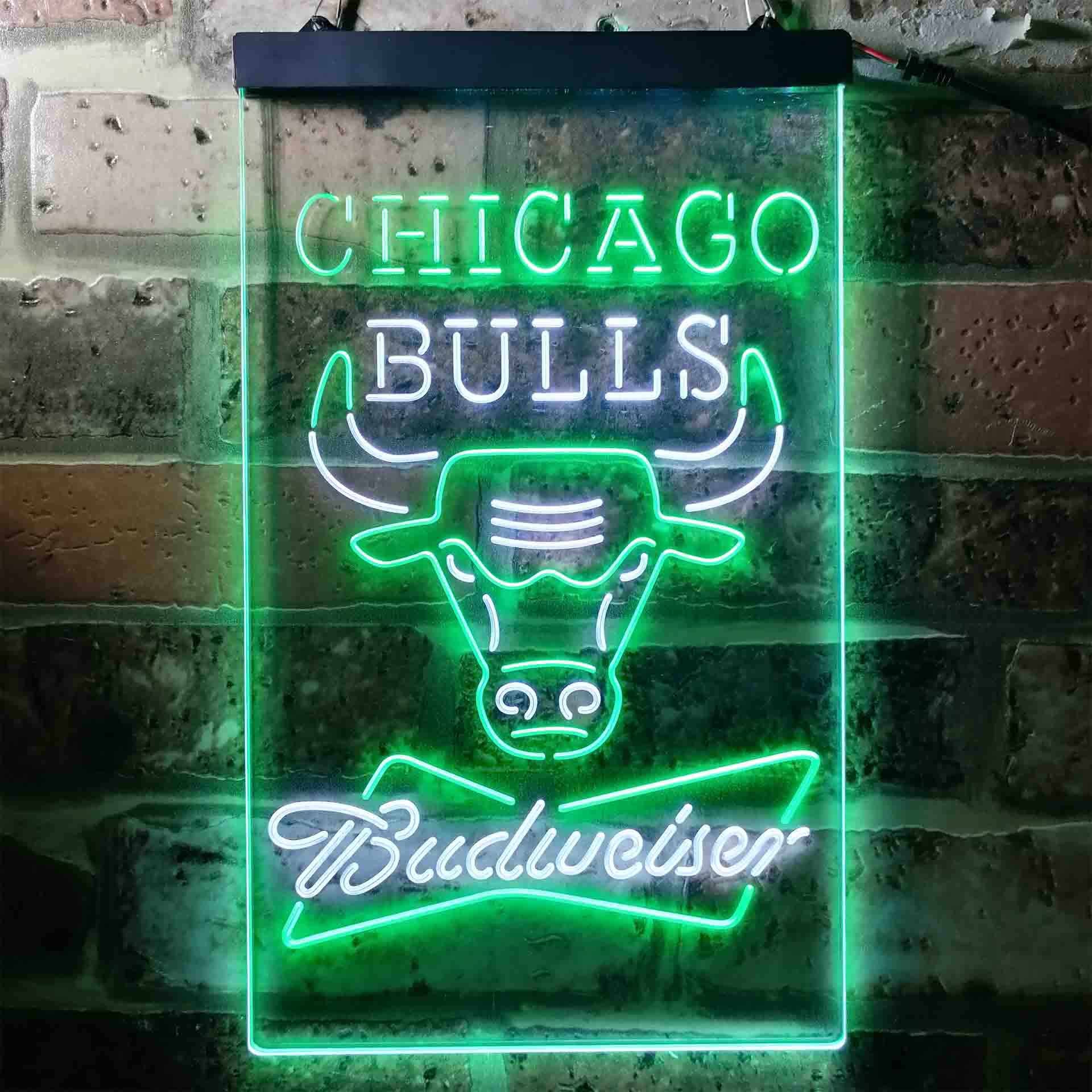Chicago Bulls Budweiser Neon-Like LED Sign - Image 12