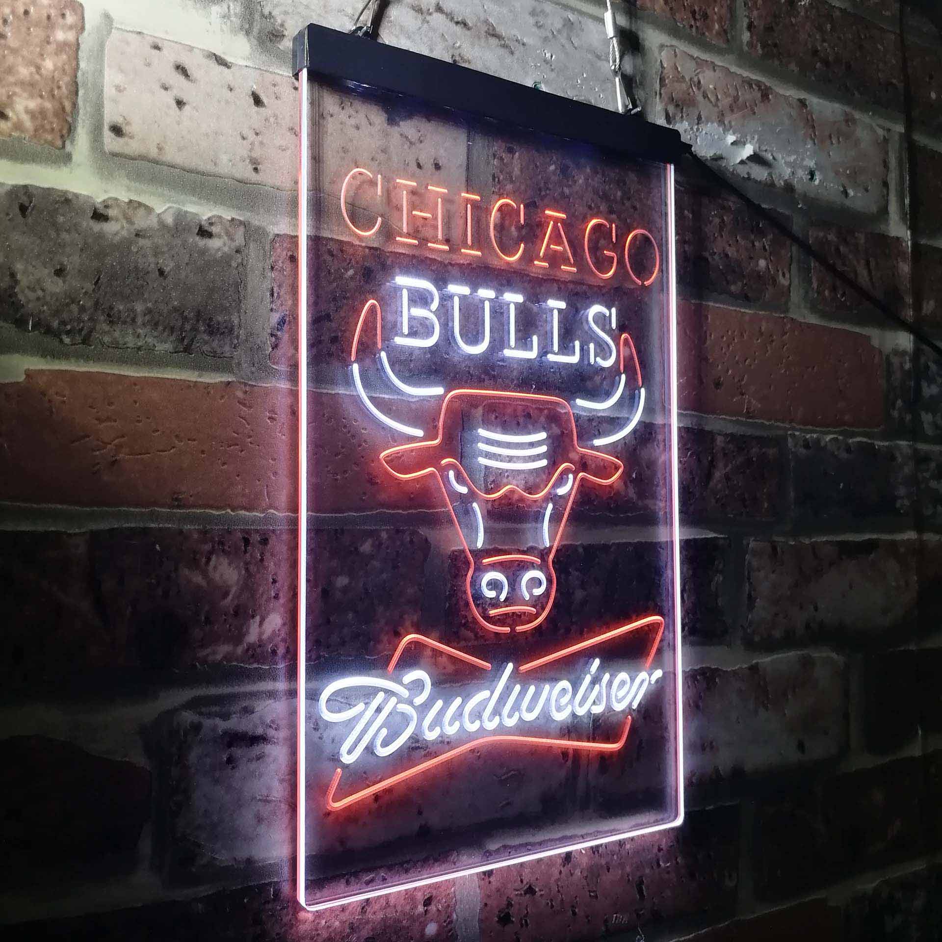 Chicago Bulls Budweiser Neon-Like LED Sign - Image 14