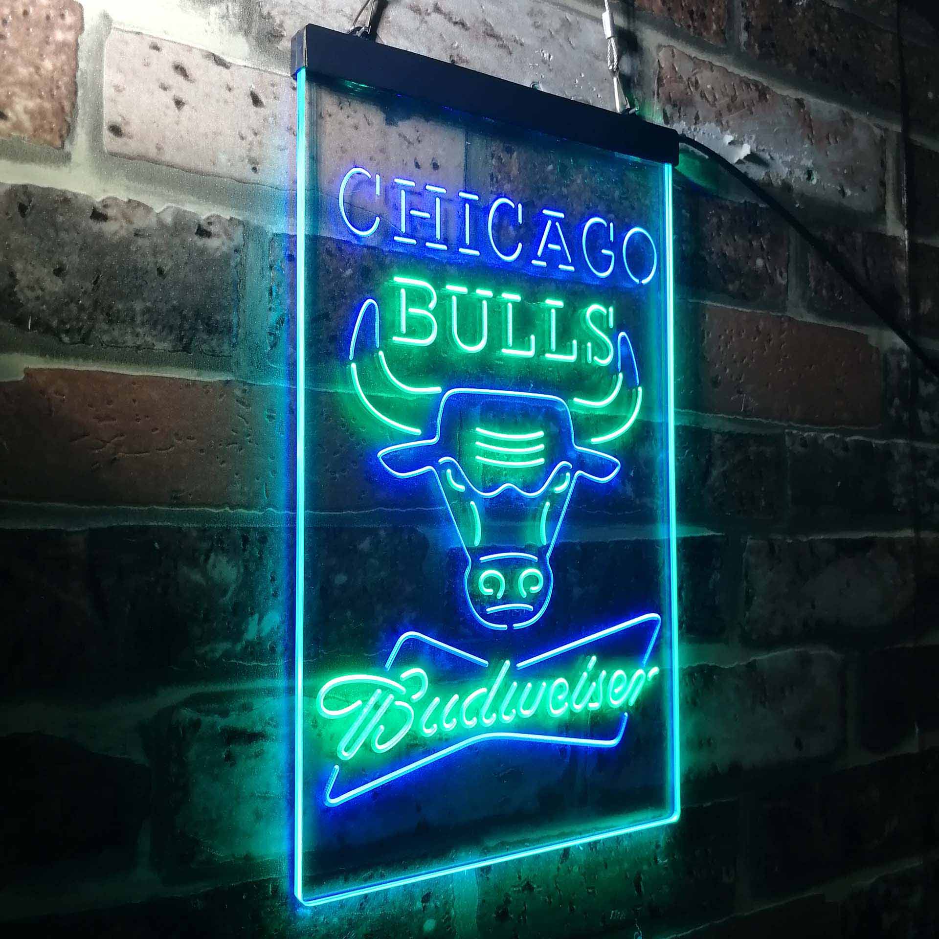 Chicago Bulls Budweiser Neon-Like LED Sign - Image 17