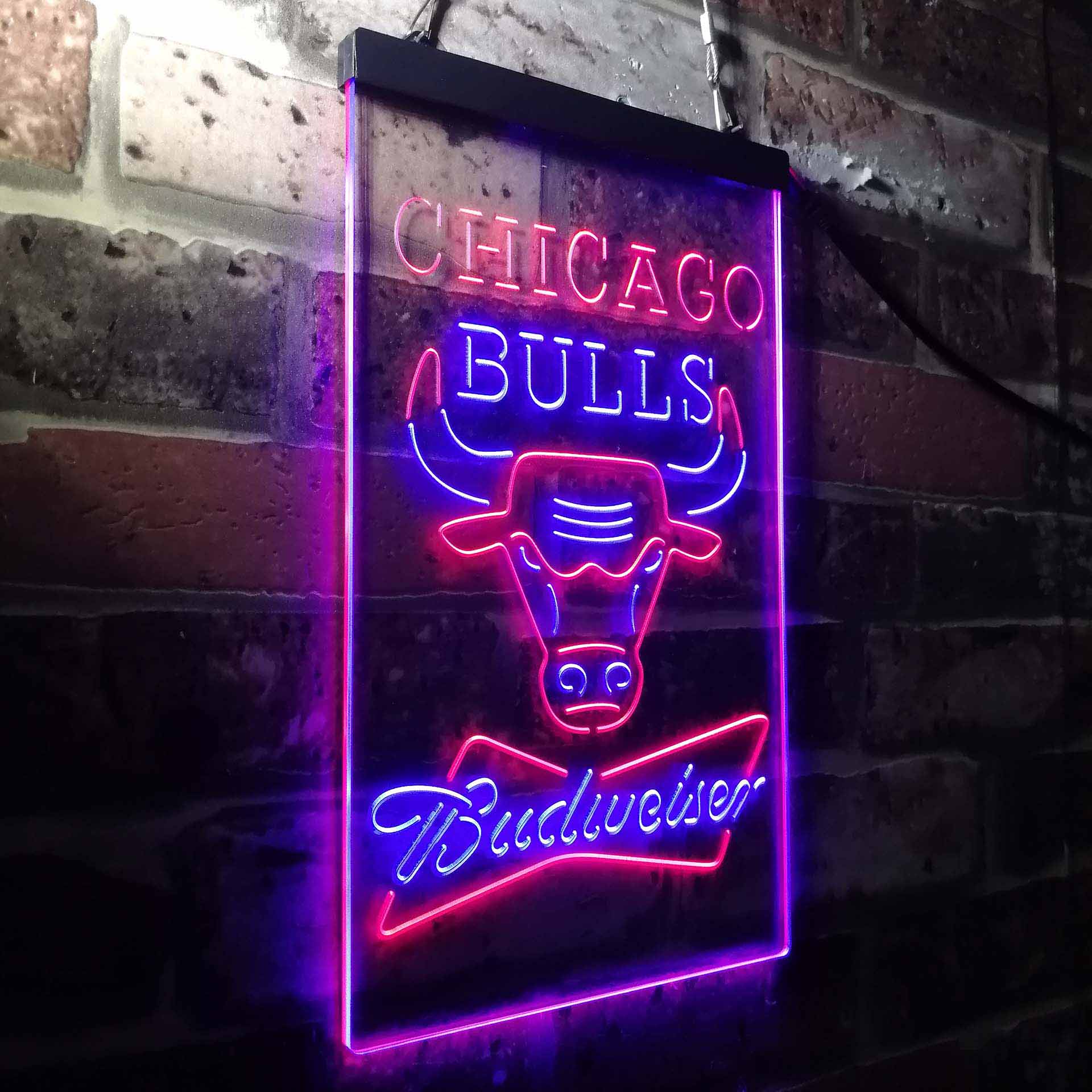 Chicago Bulls Budweiser Neon-Like LED Sign - Image 21