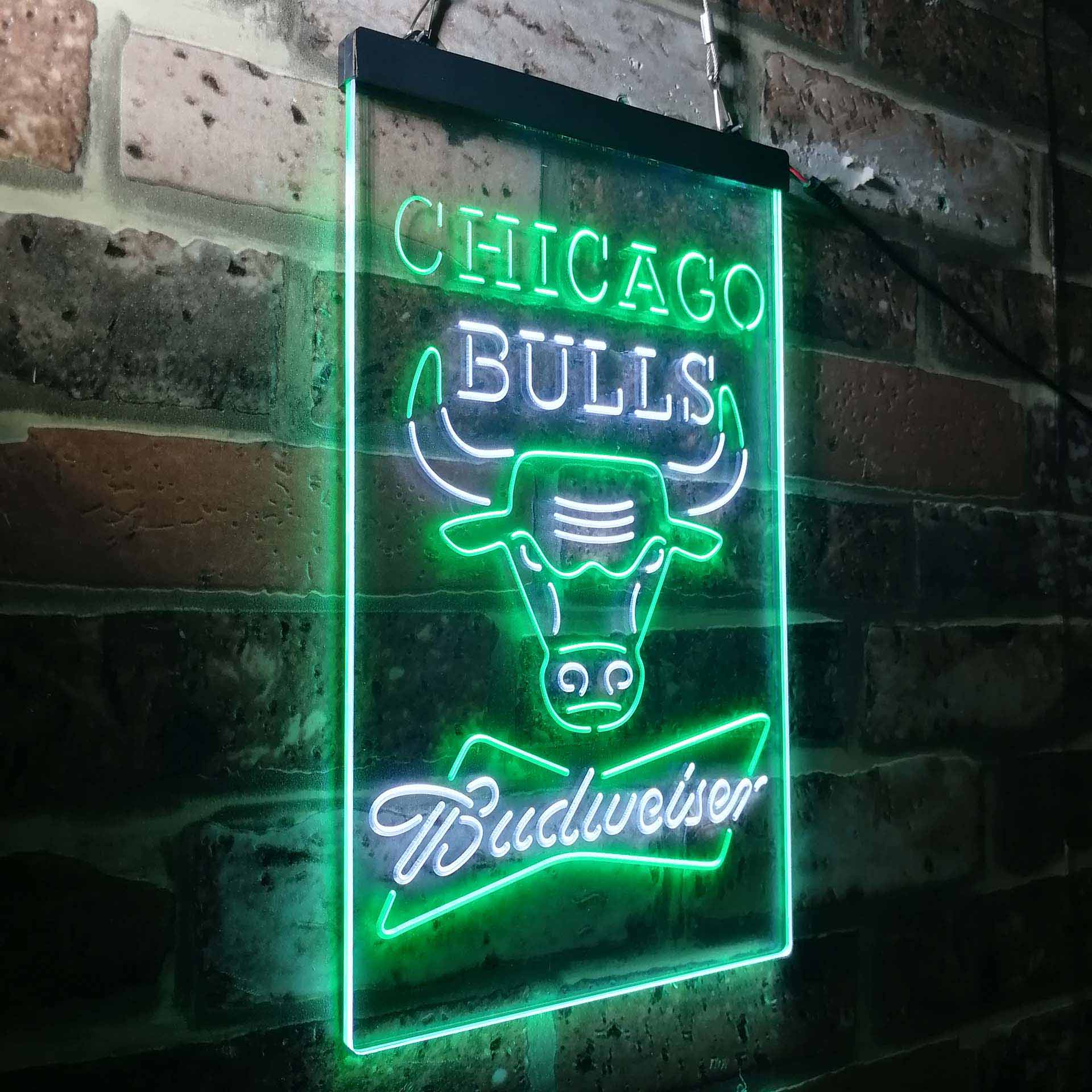 Chicago Bulls Budweiser Neon-Like LED Sign - Image 25
