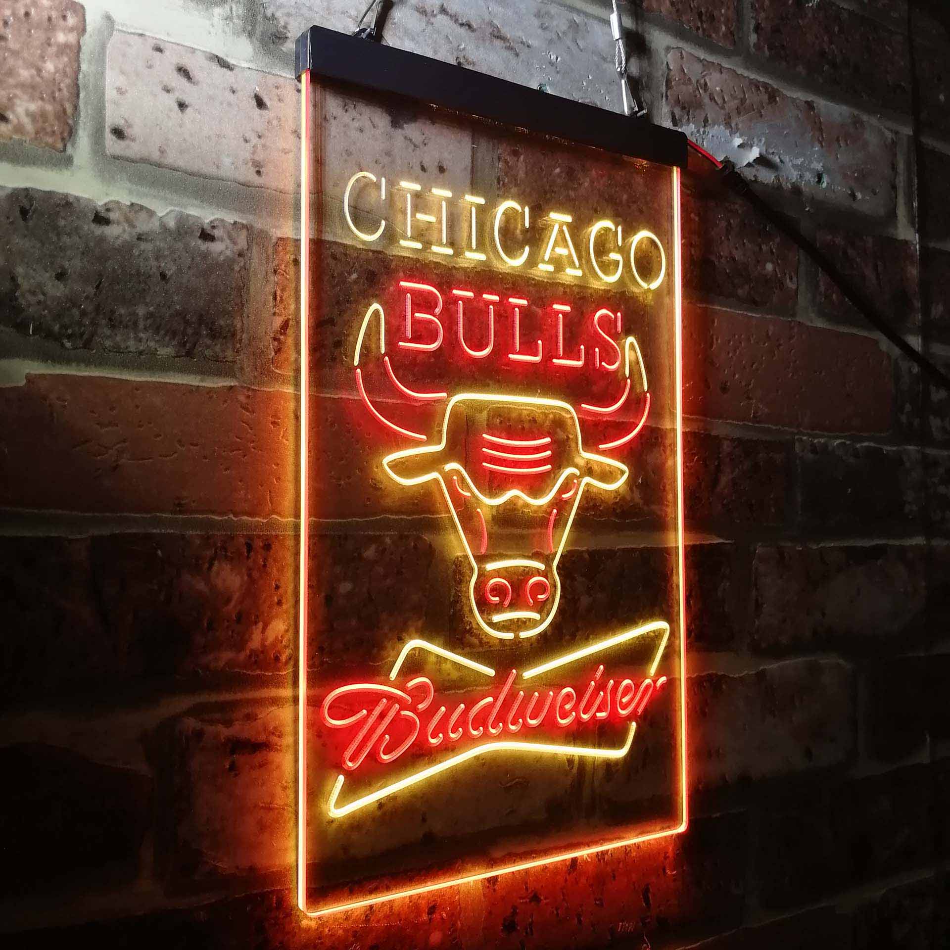 Chicago Bulls Budweiser Neon-Like LED Sign - Image 26