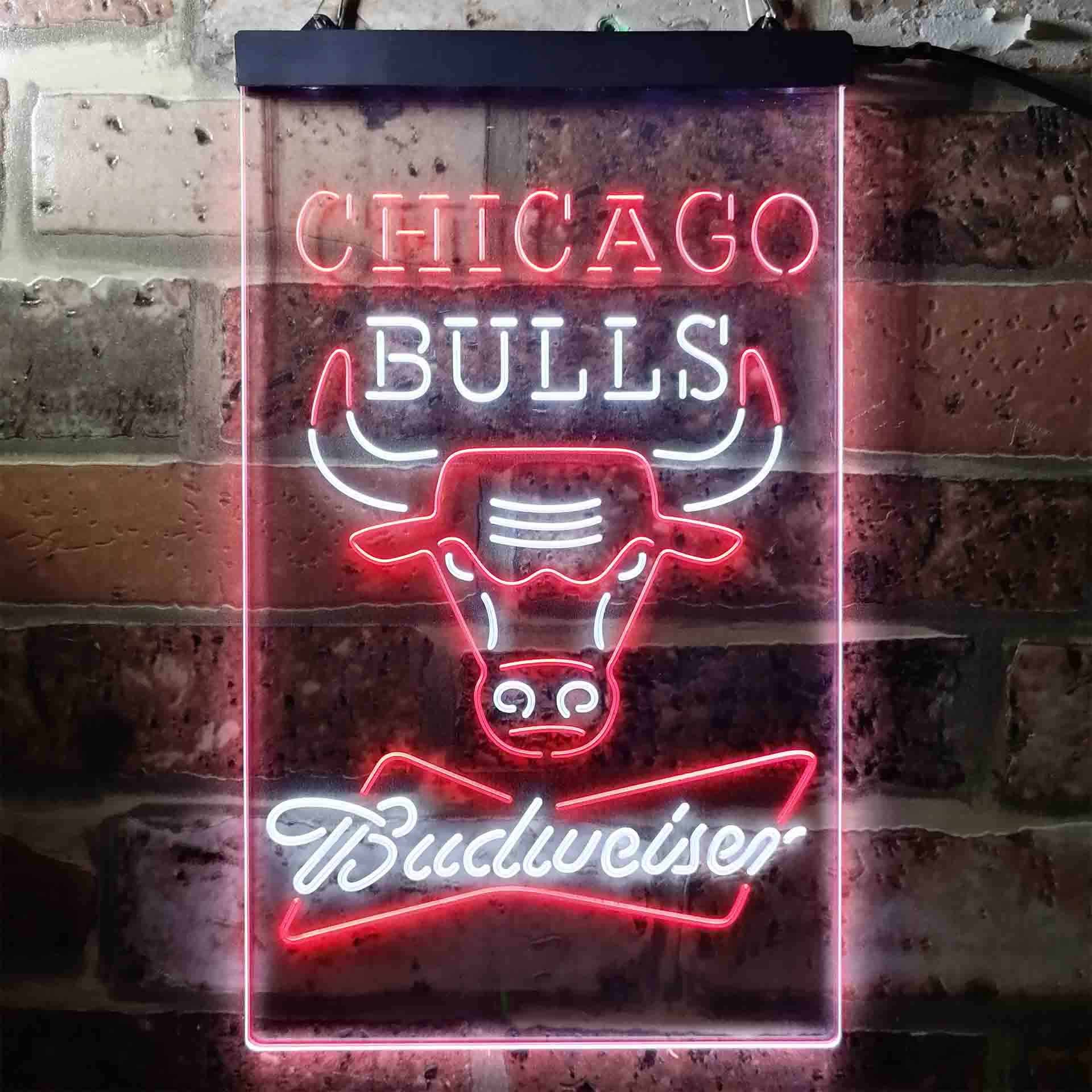 Chicago Bulls Budweiser Neon-Like LED Sign - Image 3