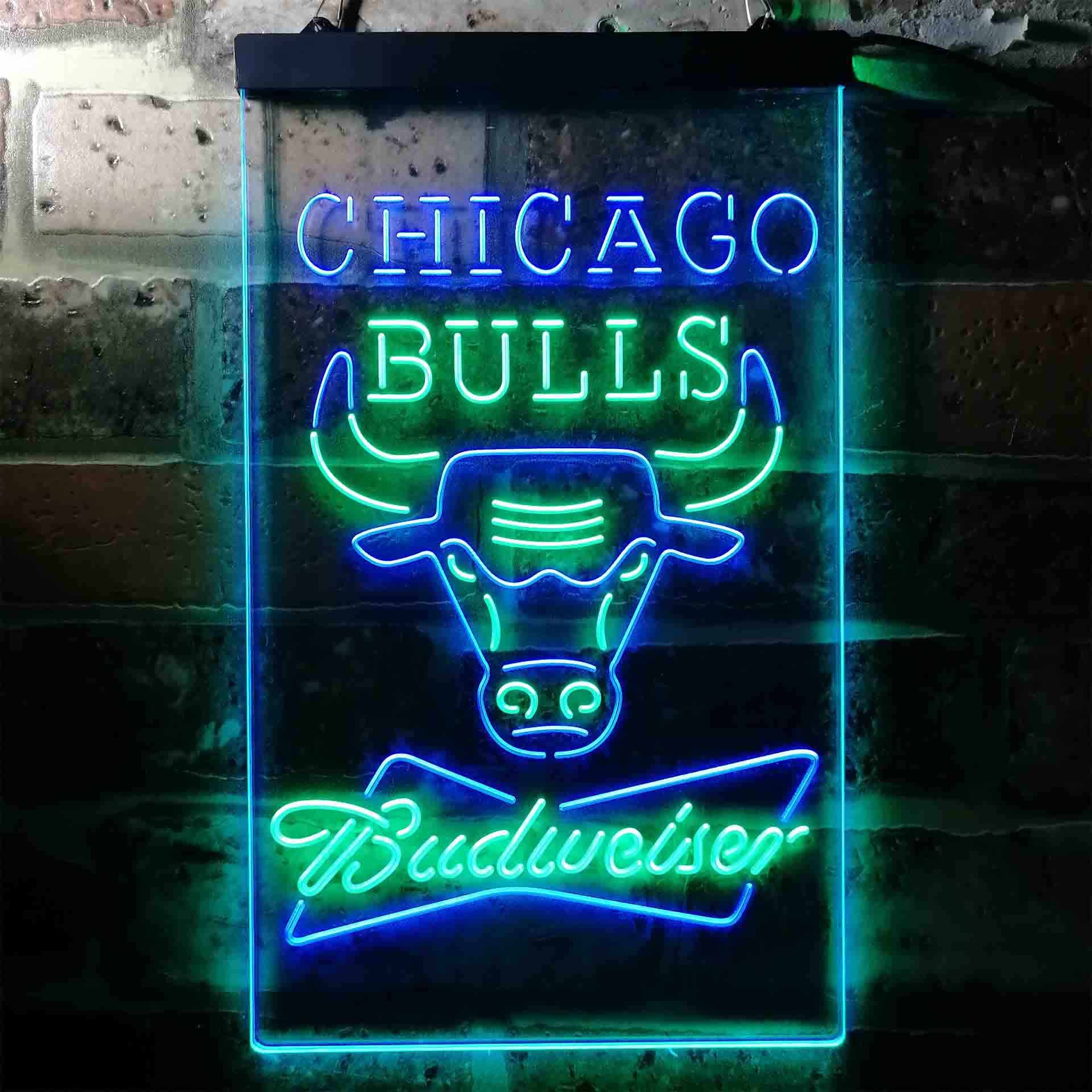 Chicago Bulls Budweiser Neon-Like LED Sign - Image 4