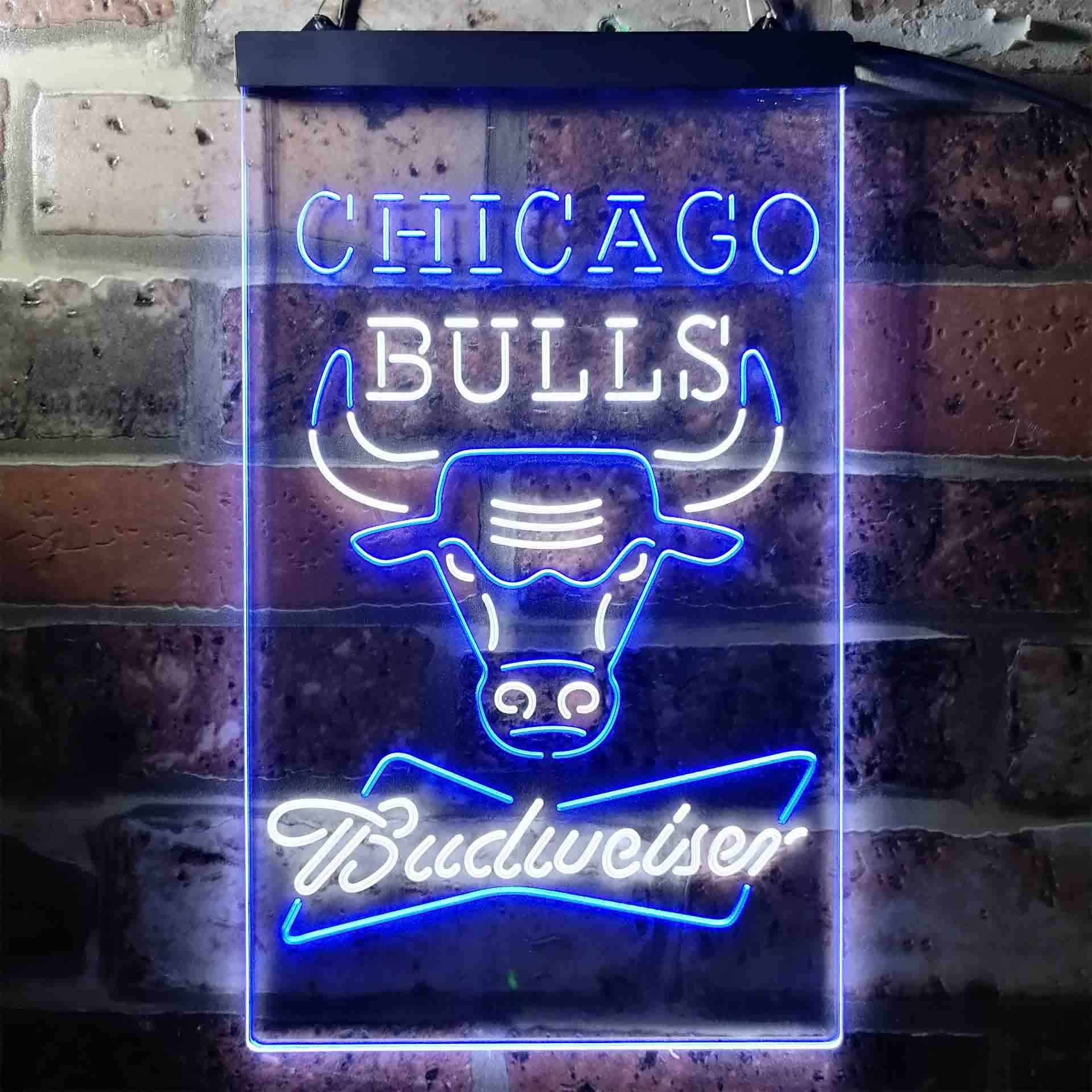 Chicago Bulls Budweiser Neon-Like LED Sign - Image 5