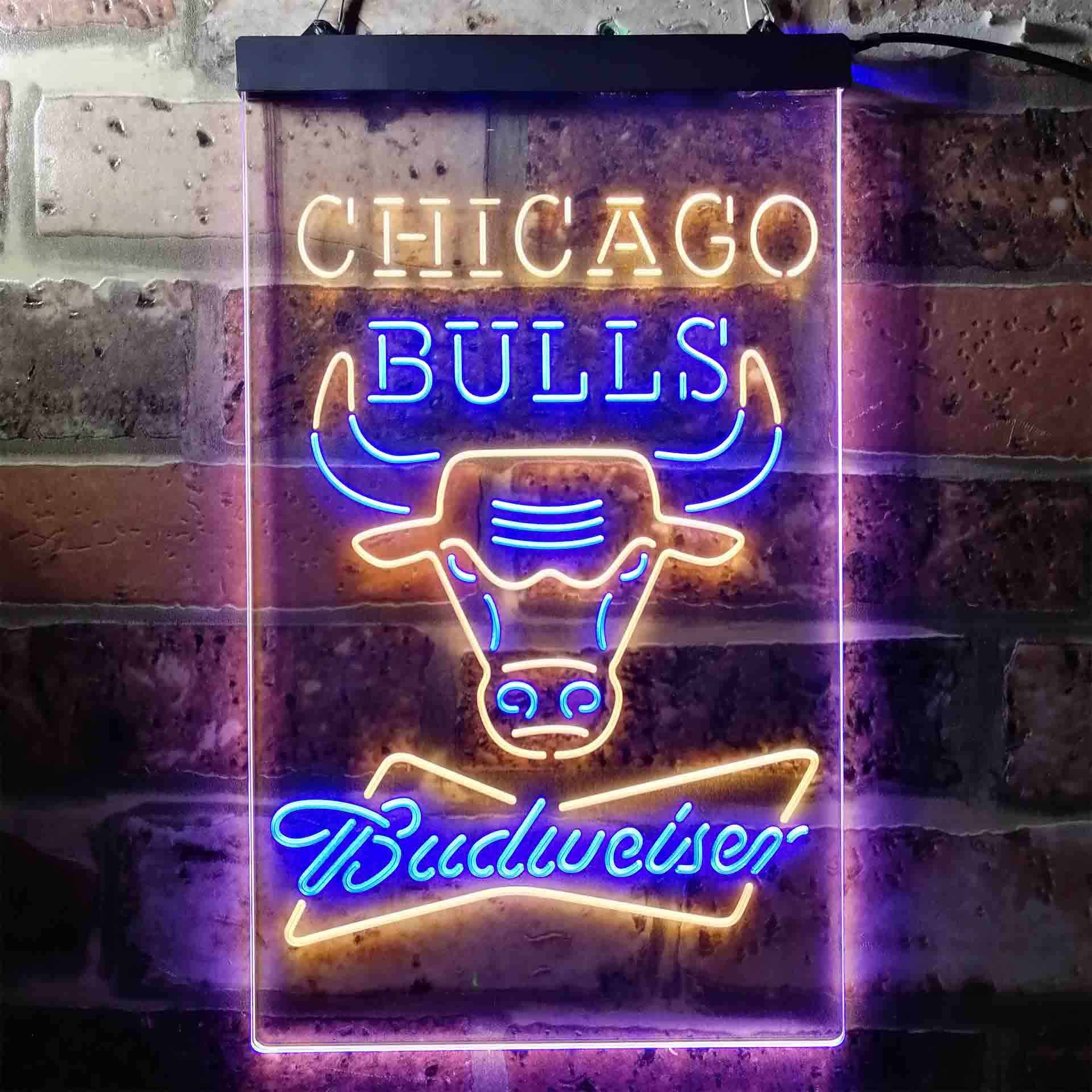 Chicago Bulls Budweiser Neon-Like LED Sign - Image 6