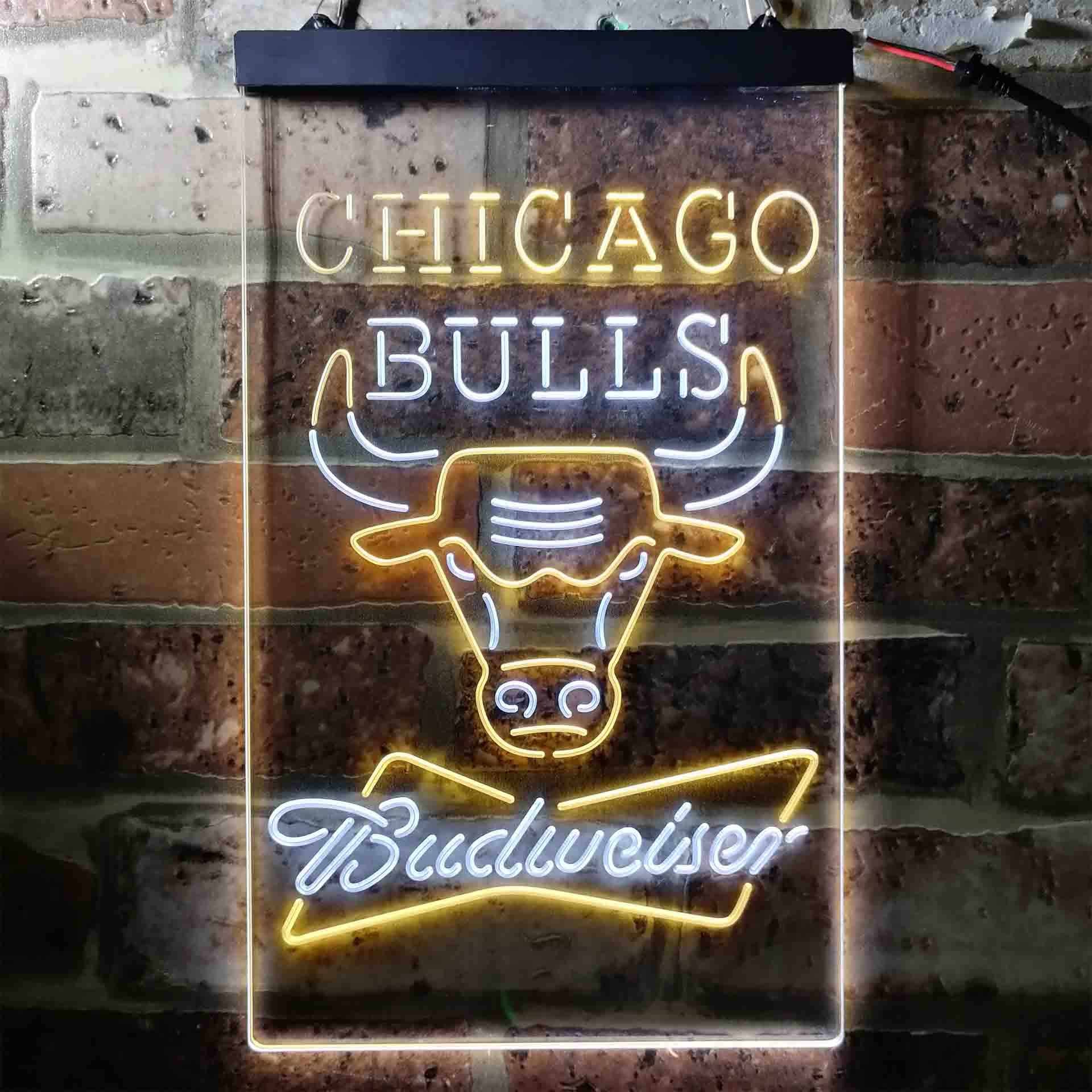 Chicago Bulls Budweiser Neon-Like LED Sign - Image 7