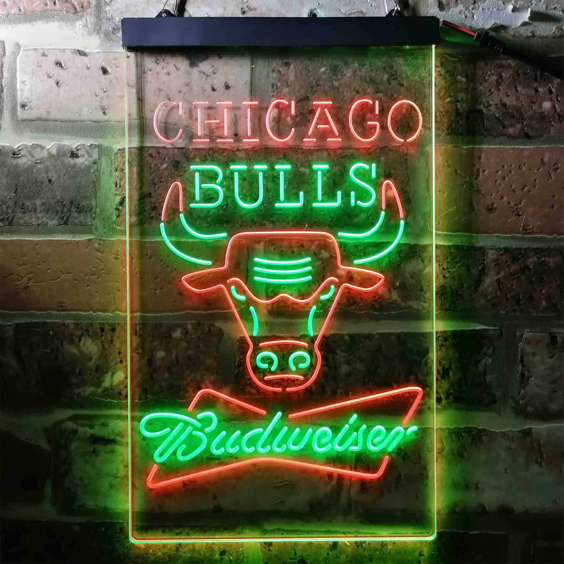 Chicago Bulls Budweiser Neon-Like LED Sign - Image 9