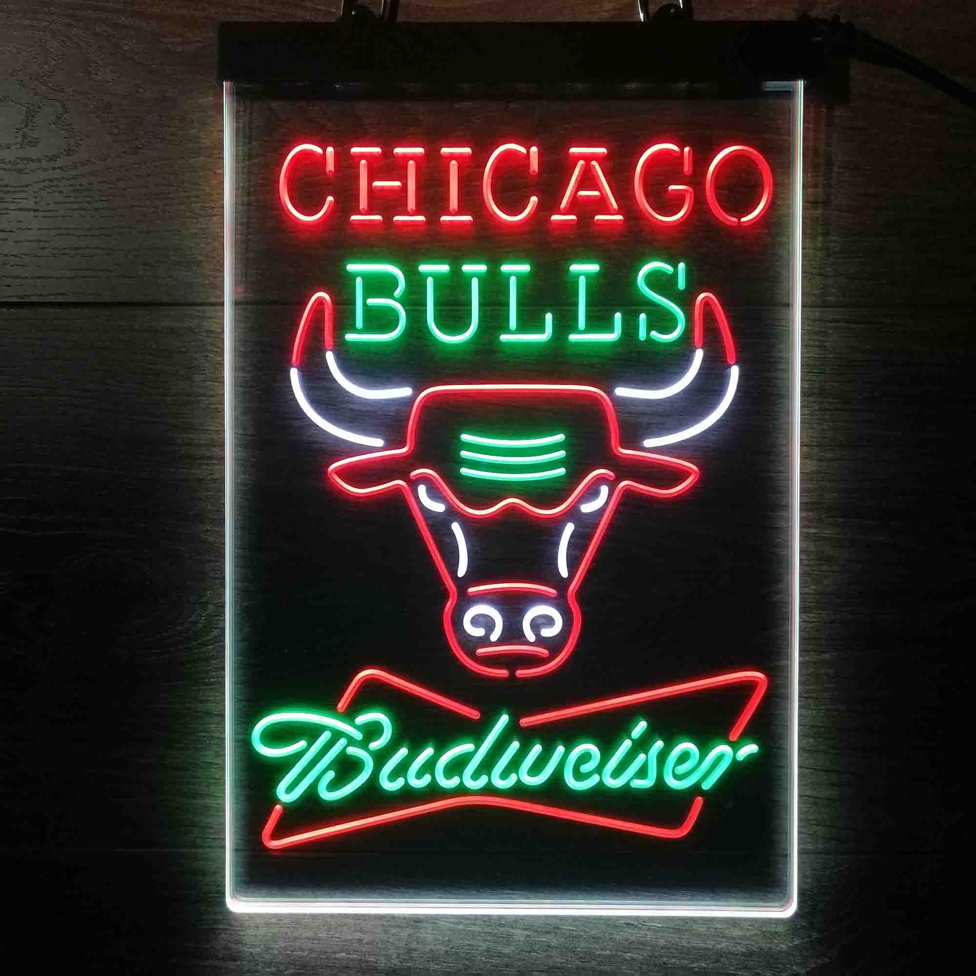 Chicago Bulls Nba Budweiser Neon LED Sign 3 Colors - Image 11
