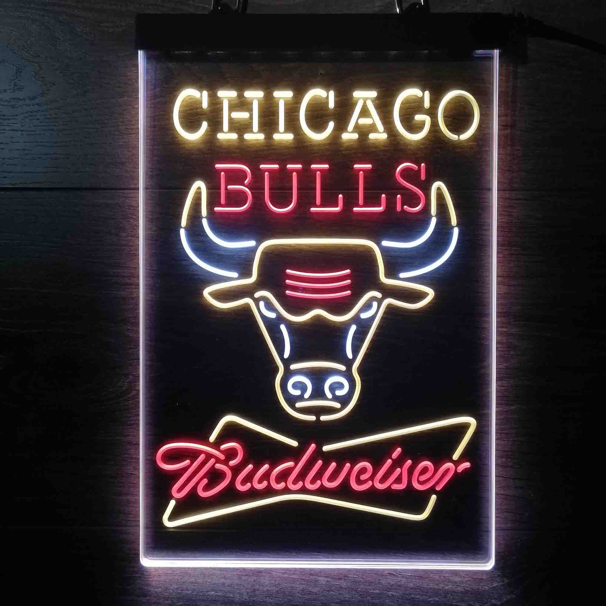 Chicago Bulls Nba Budweiser Neon LED Sign 3 Colors - Image 12