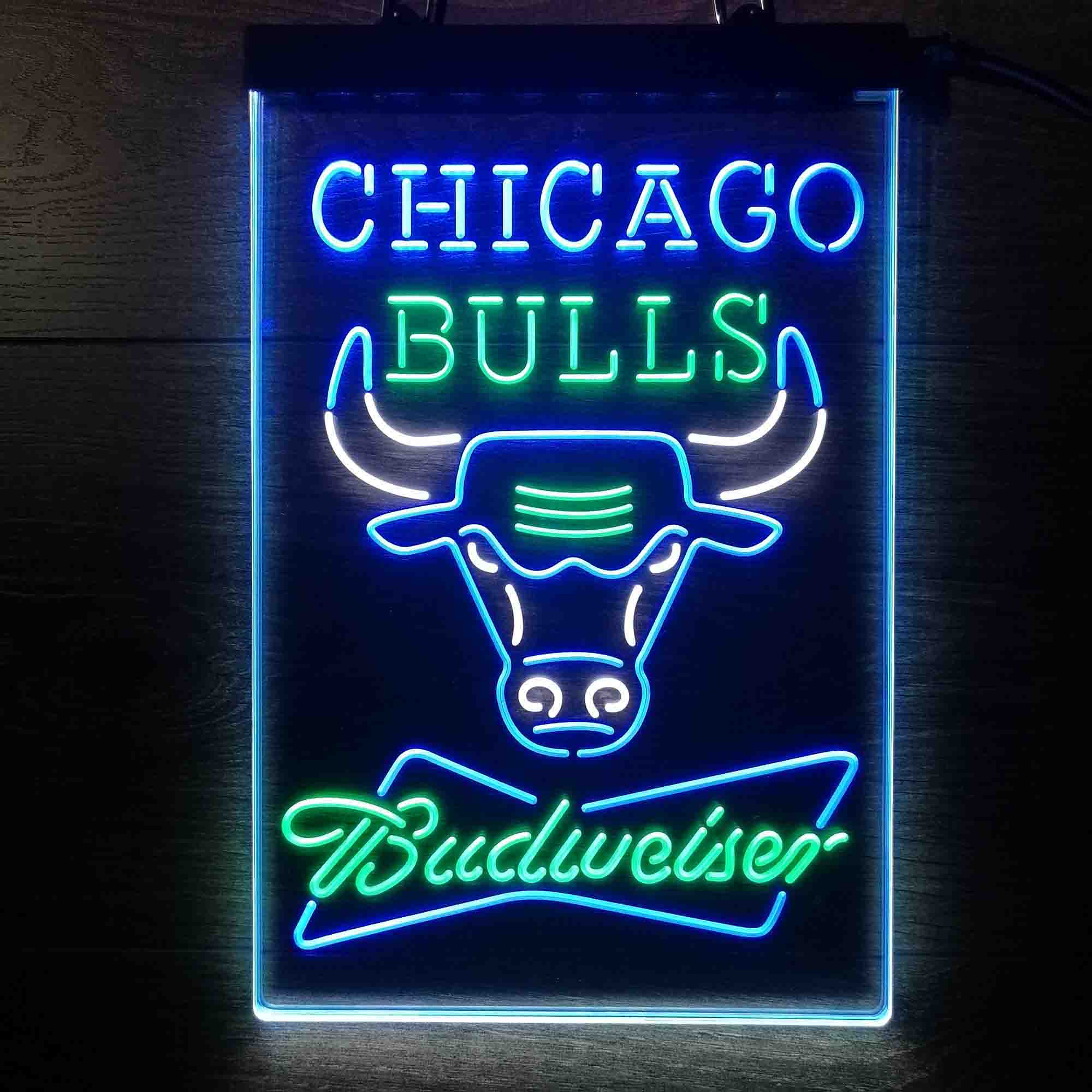 Chicago Bulls Nba Budweiser Neon LED Sign 3 Colors - Image 9