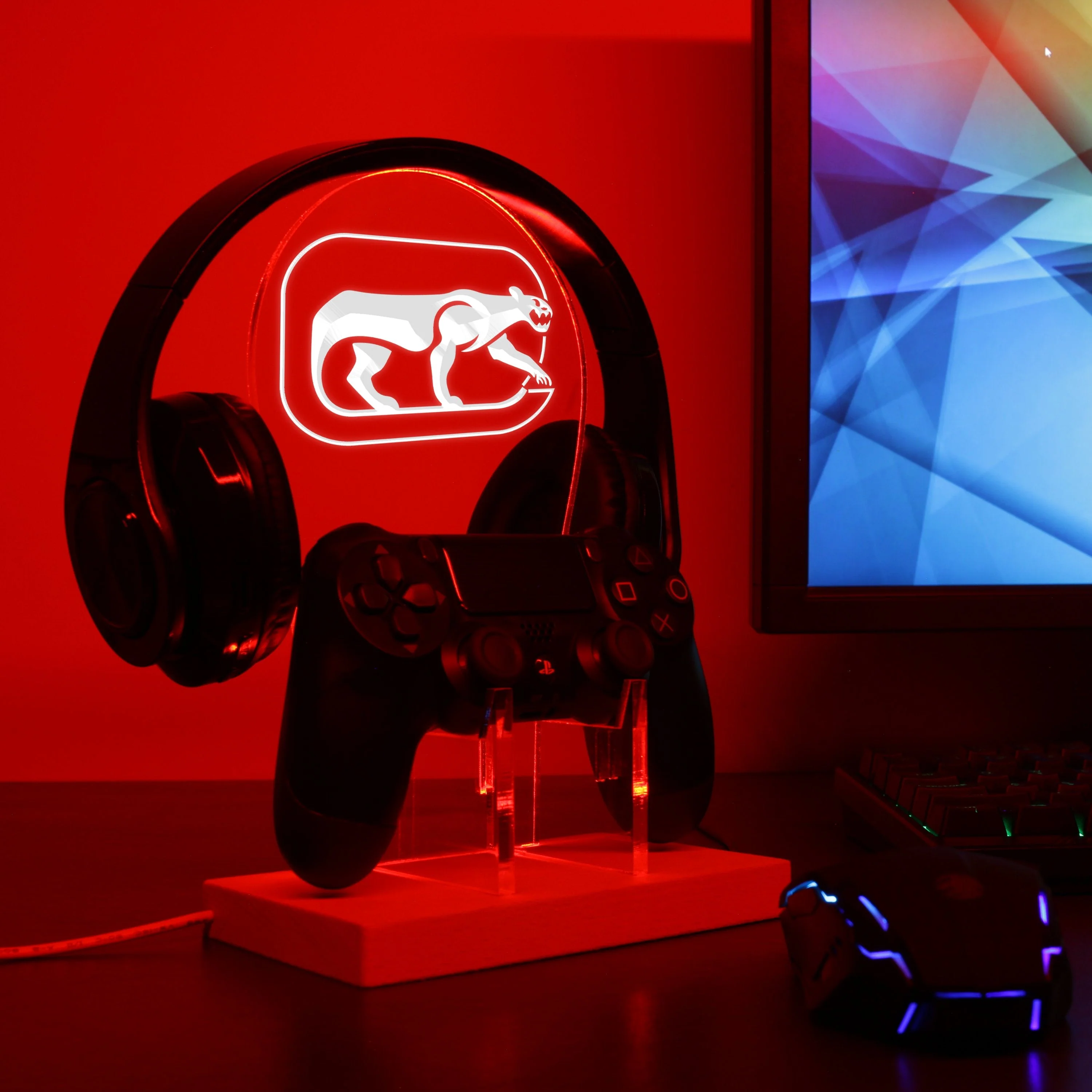 Chicago Cougars LED Gaming Headset Controller Stand - Image 4