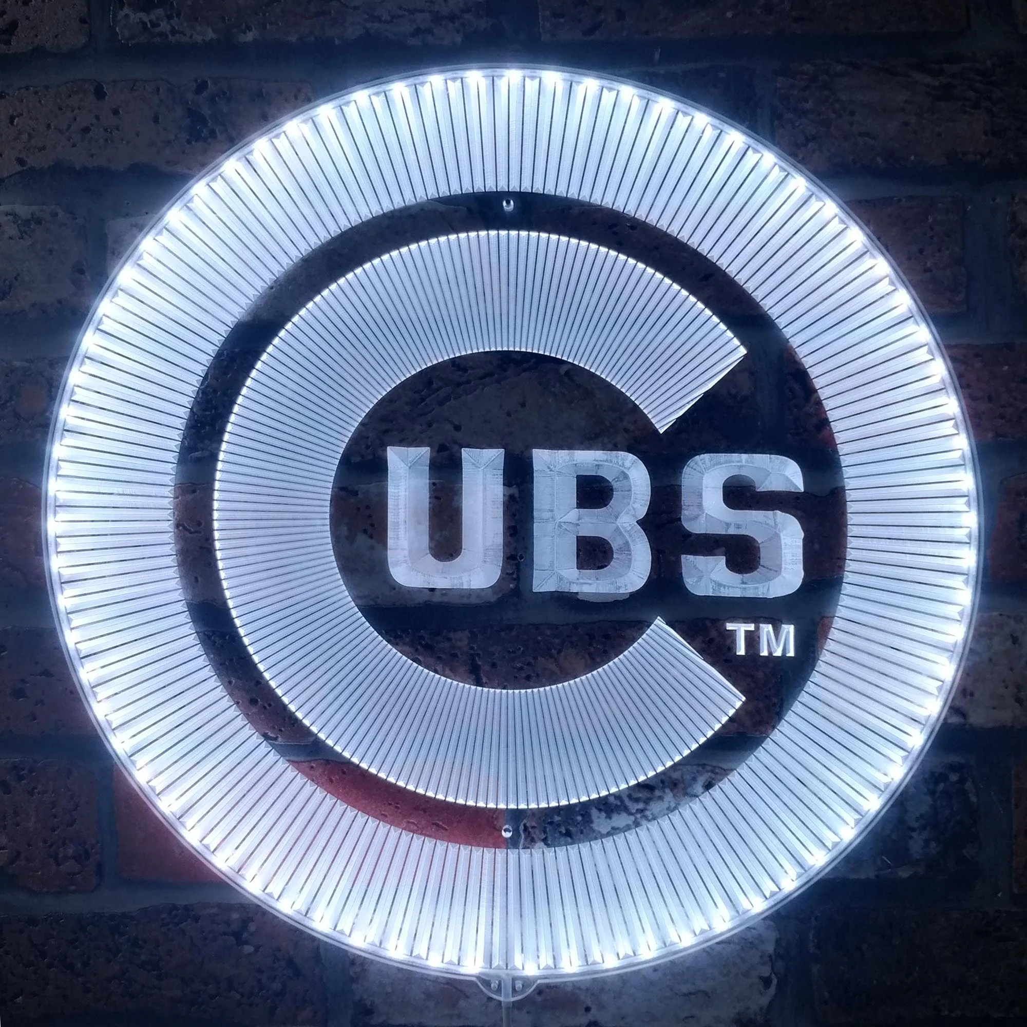 Chicago Cubs Neon LED Sign with Dynamic RGB Colors - Image 5