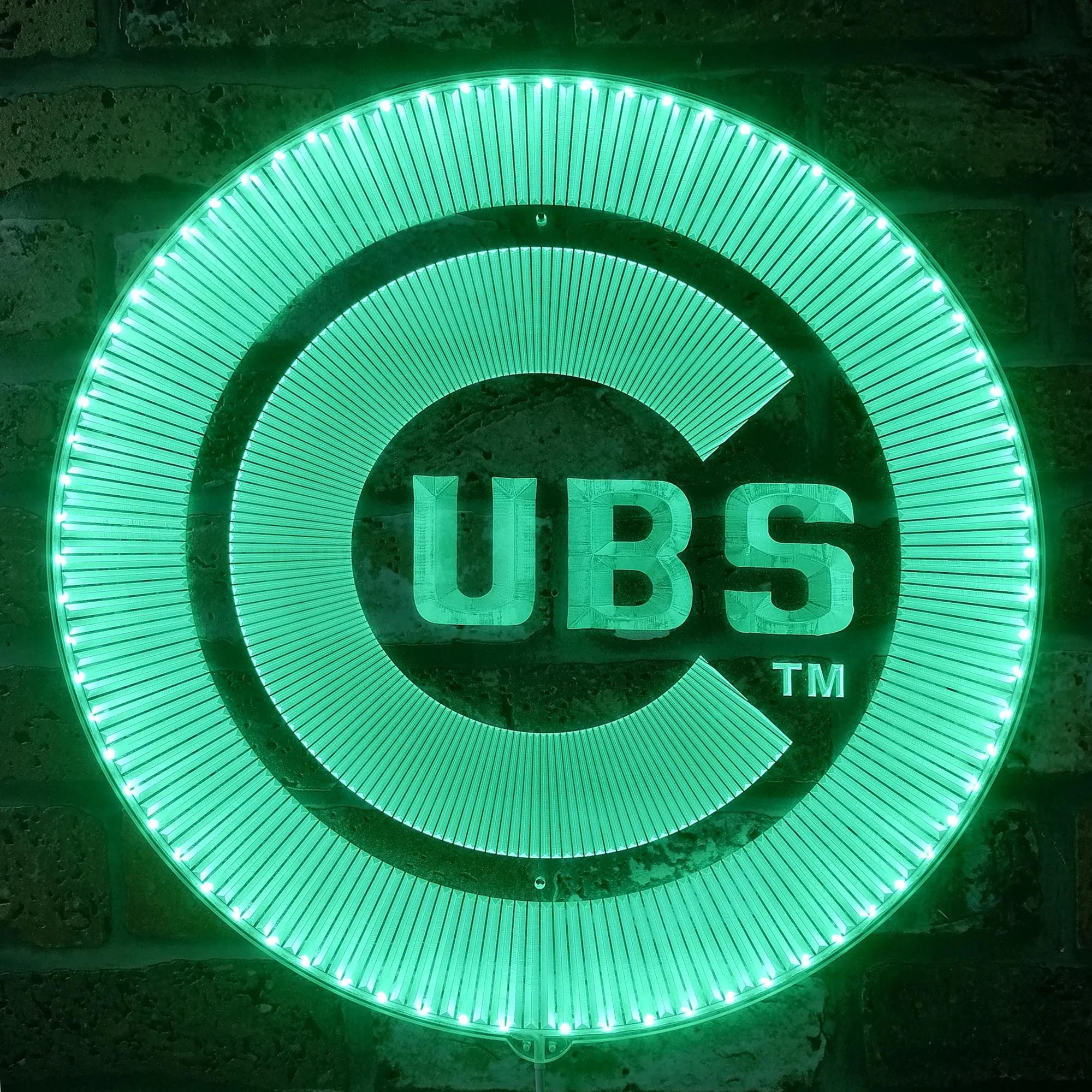 Chicago Cubs Neon LED Sign with Dynamic RGB Colors - Image 6