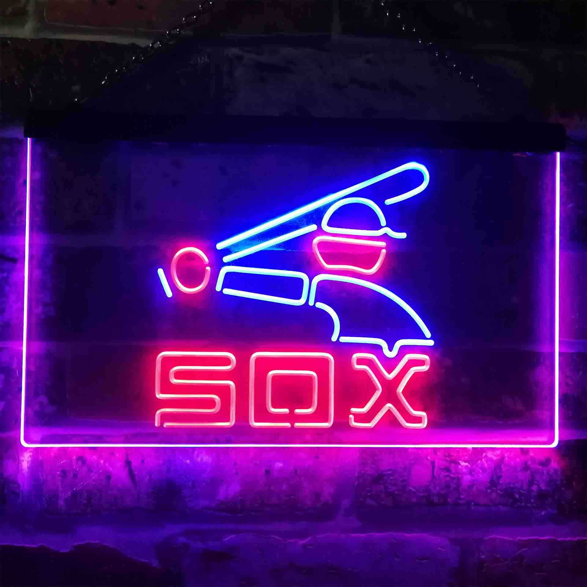 Chicago White Sox 1980s Throwback LED Neon Sign - Image 8