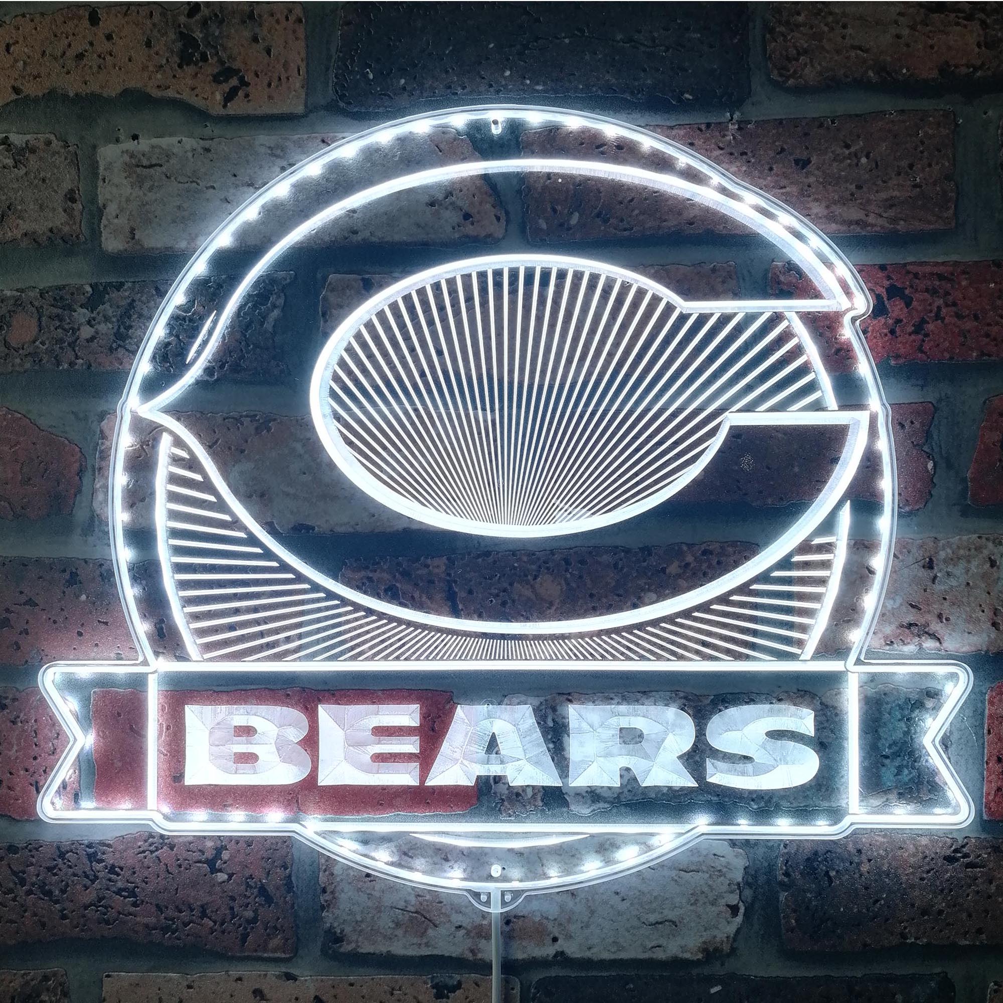 Chicago Bears Neon LED Sign with Dynamic RGB Colors - Image 5