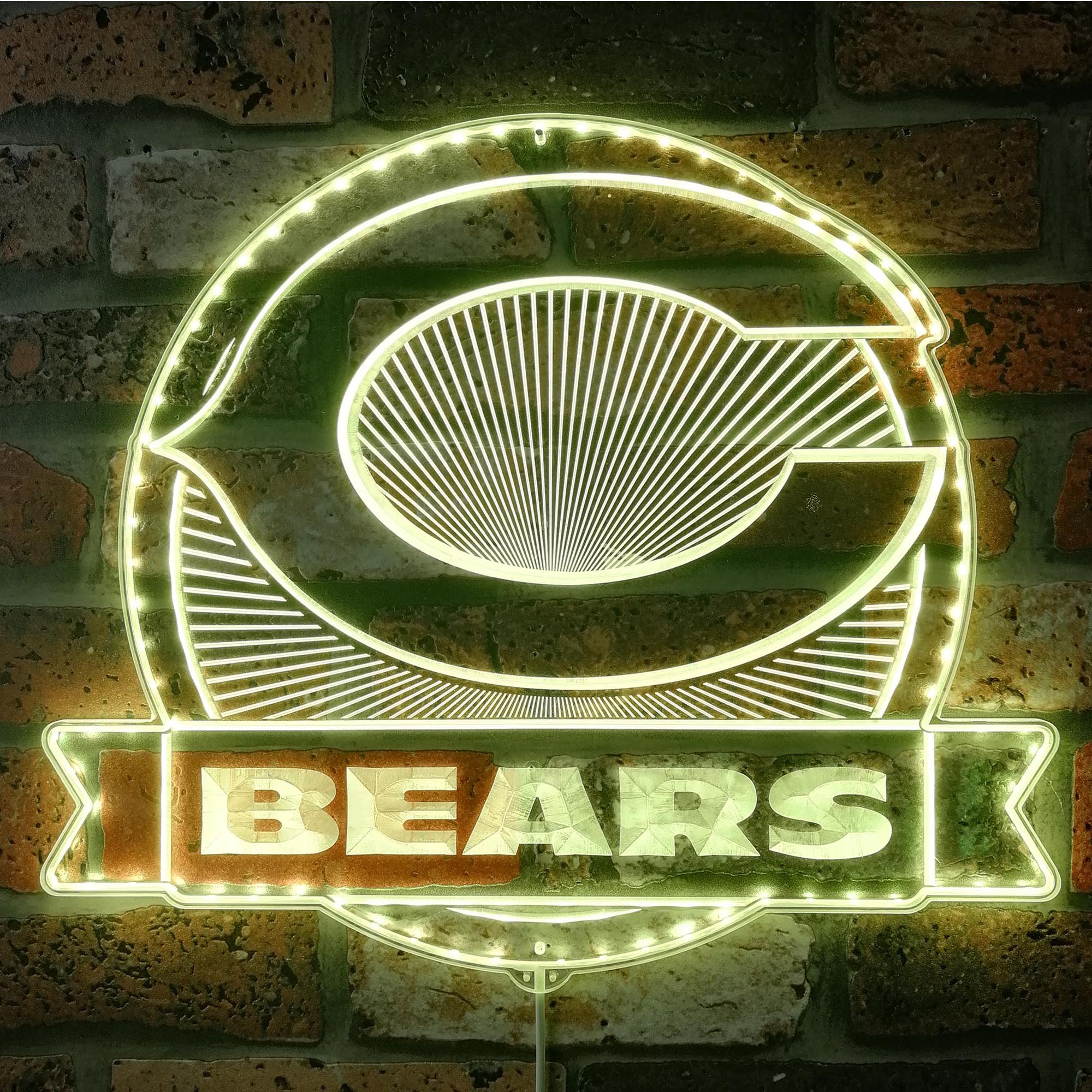 Chicago Bears Neon LED Sign with Dynamic RGB Colors - Image 7