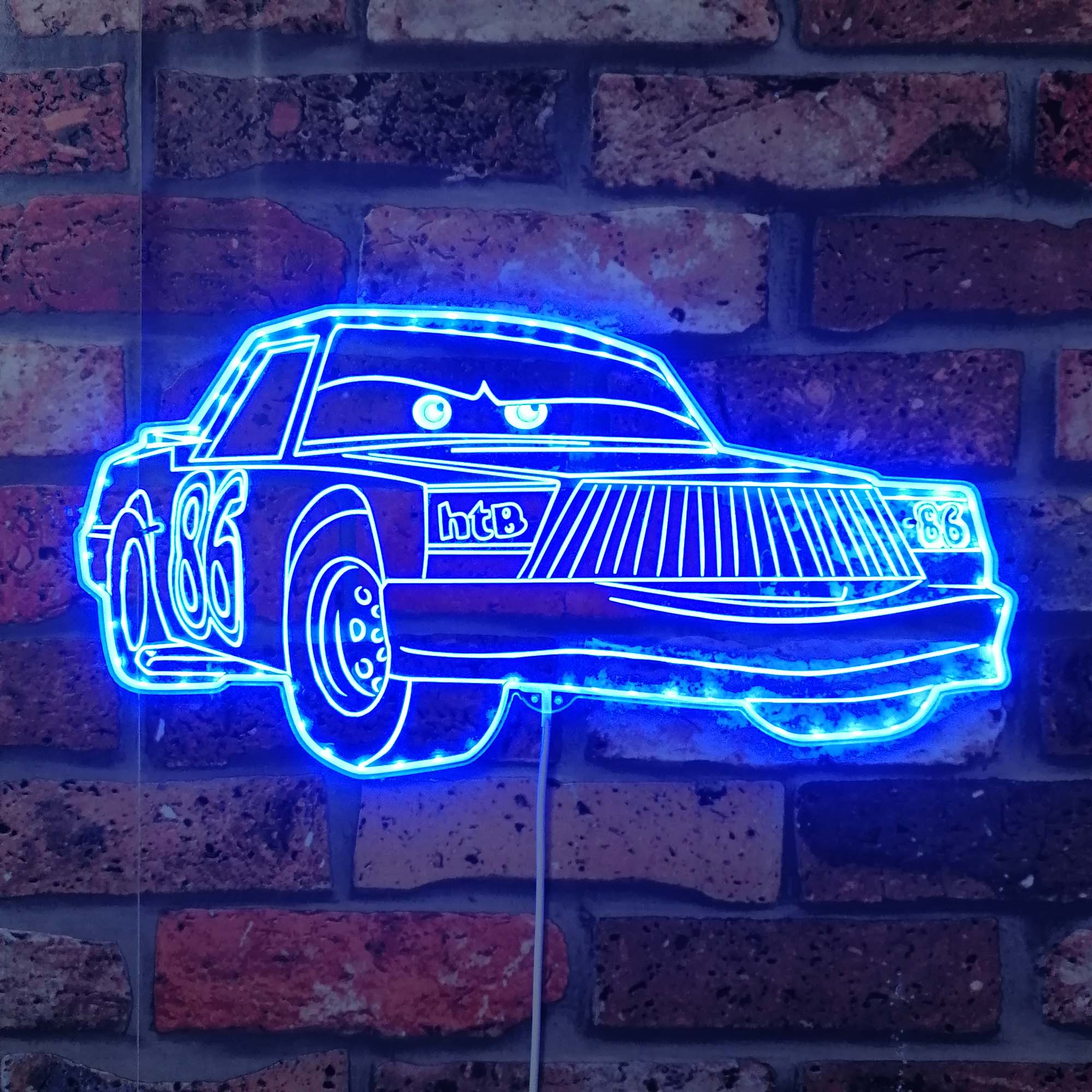Chick Hicks Mcqueen Cartoon Neon LED Sign with Dynamic RGB Colors - Image 7