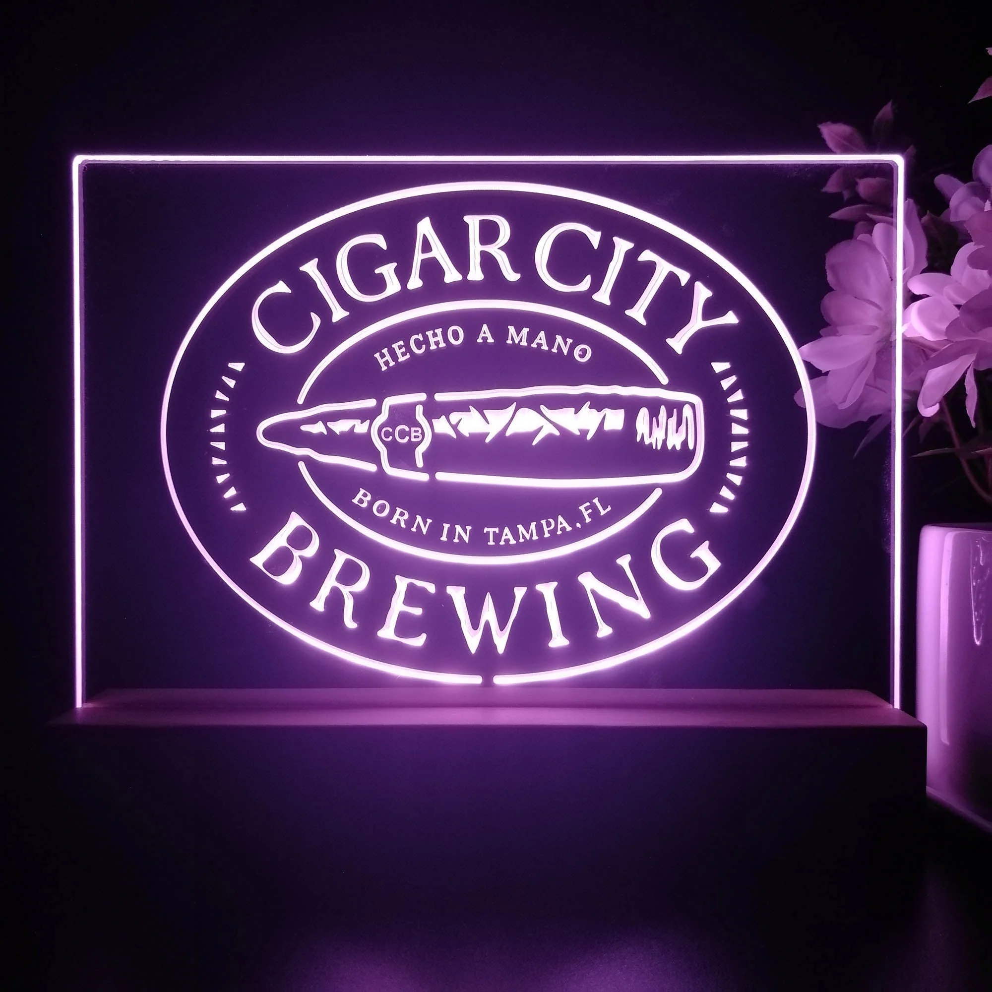 Cigar City Brewing Co. Neon Sign Pub Bar Decor Lamp