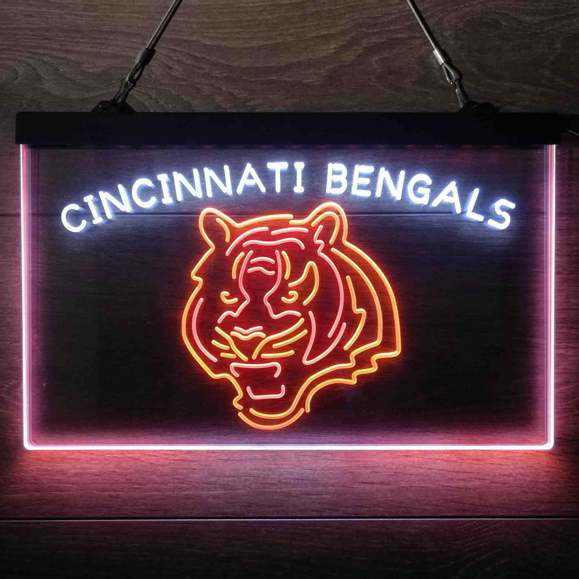 Cincinnati Bengals Neon 3-Color LED Sign - Image 12