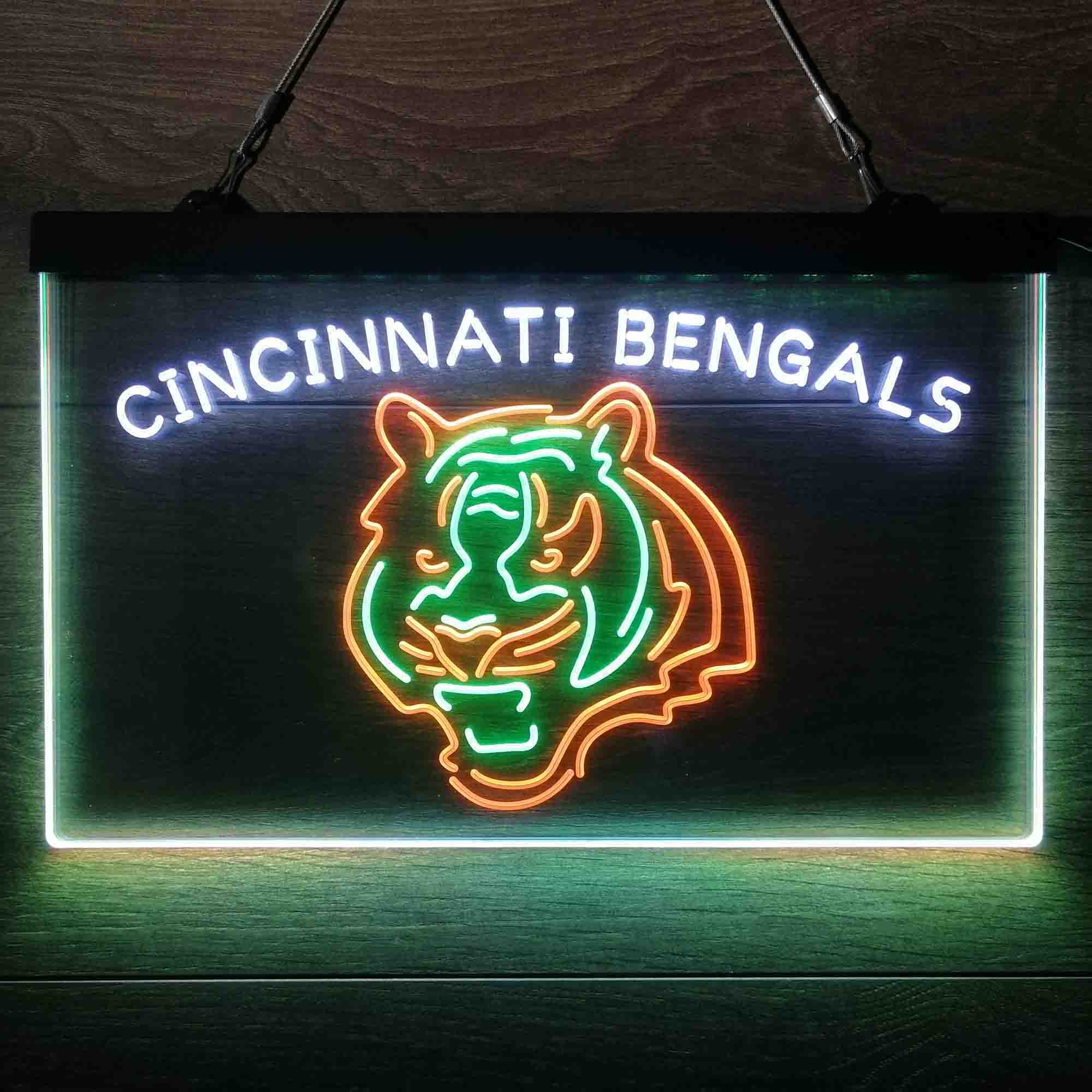Cincinnati Bengals Neon 3-Color LED Sign - Image 13