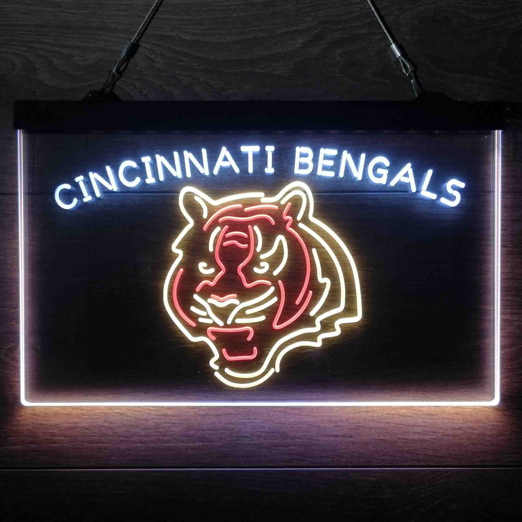 Cincinnati Bengals Neon 3-Color LED Sign - Image 5