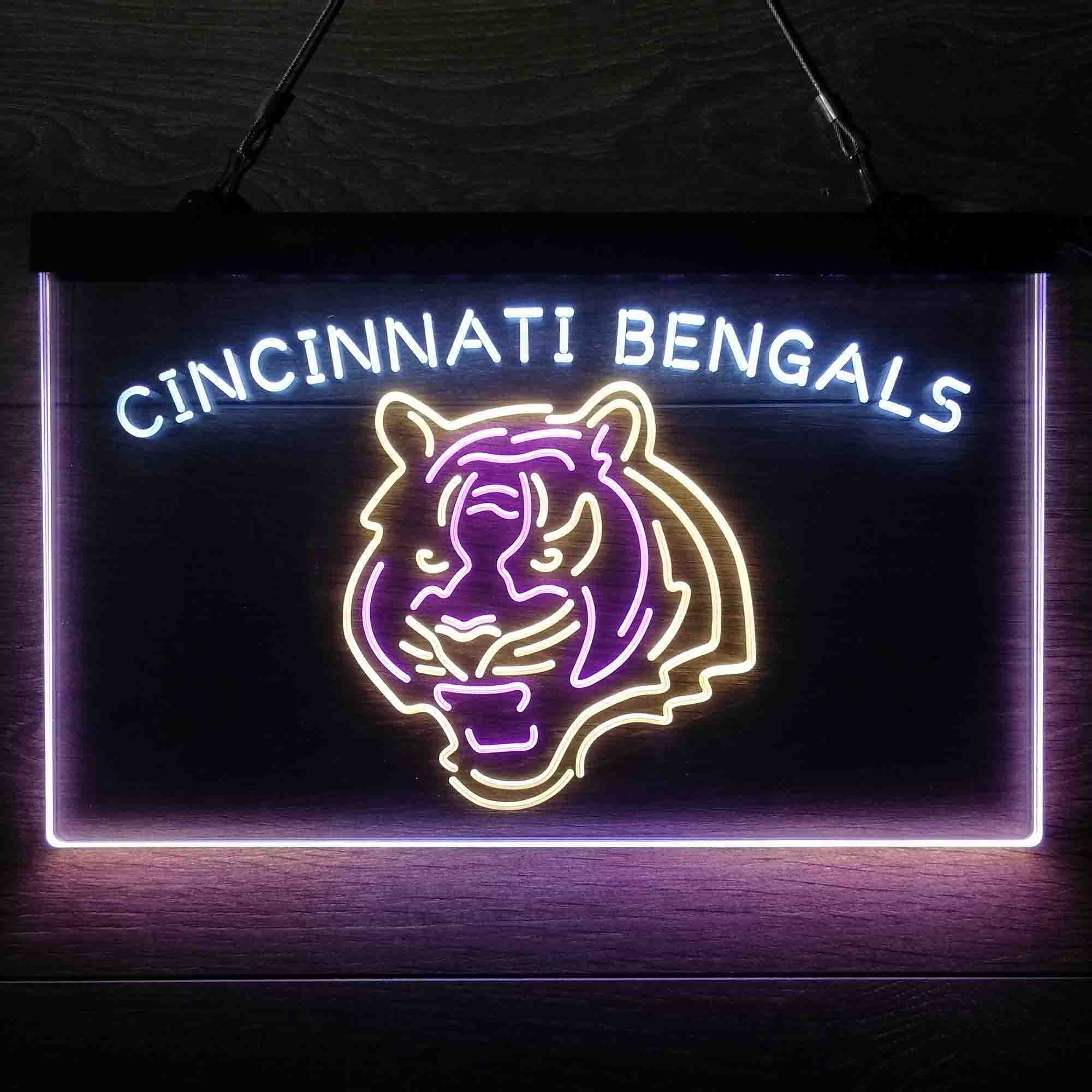 Cincinnati Bengals Neon 3-Color LED Sign - Image 7