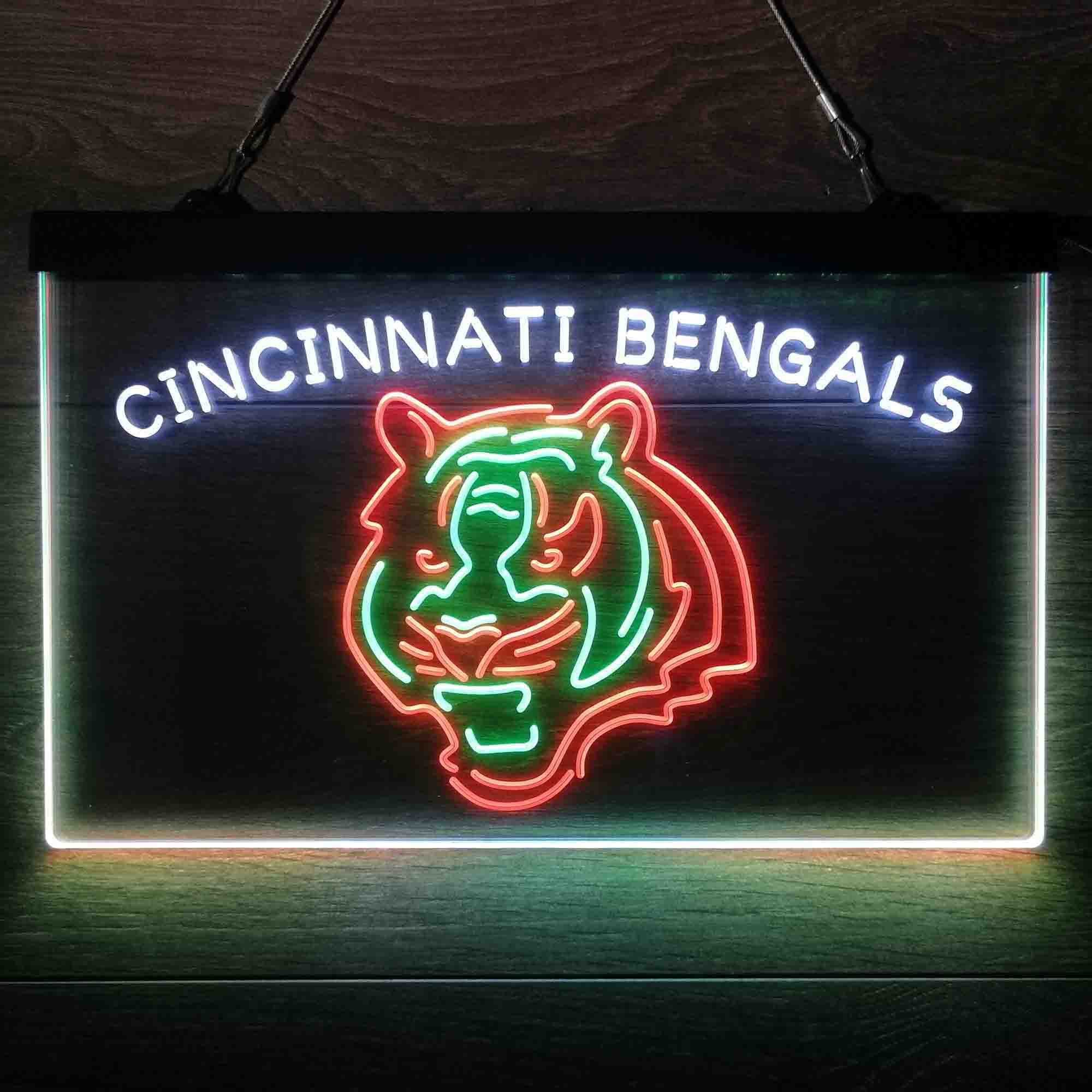 Cincinnati Bengals Neon 3-Color LED Sign - Image 8