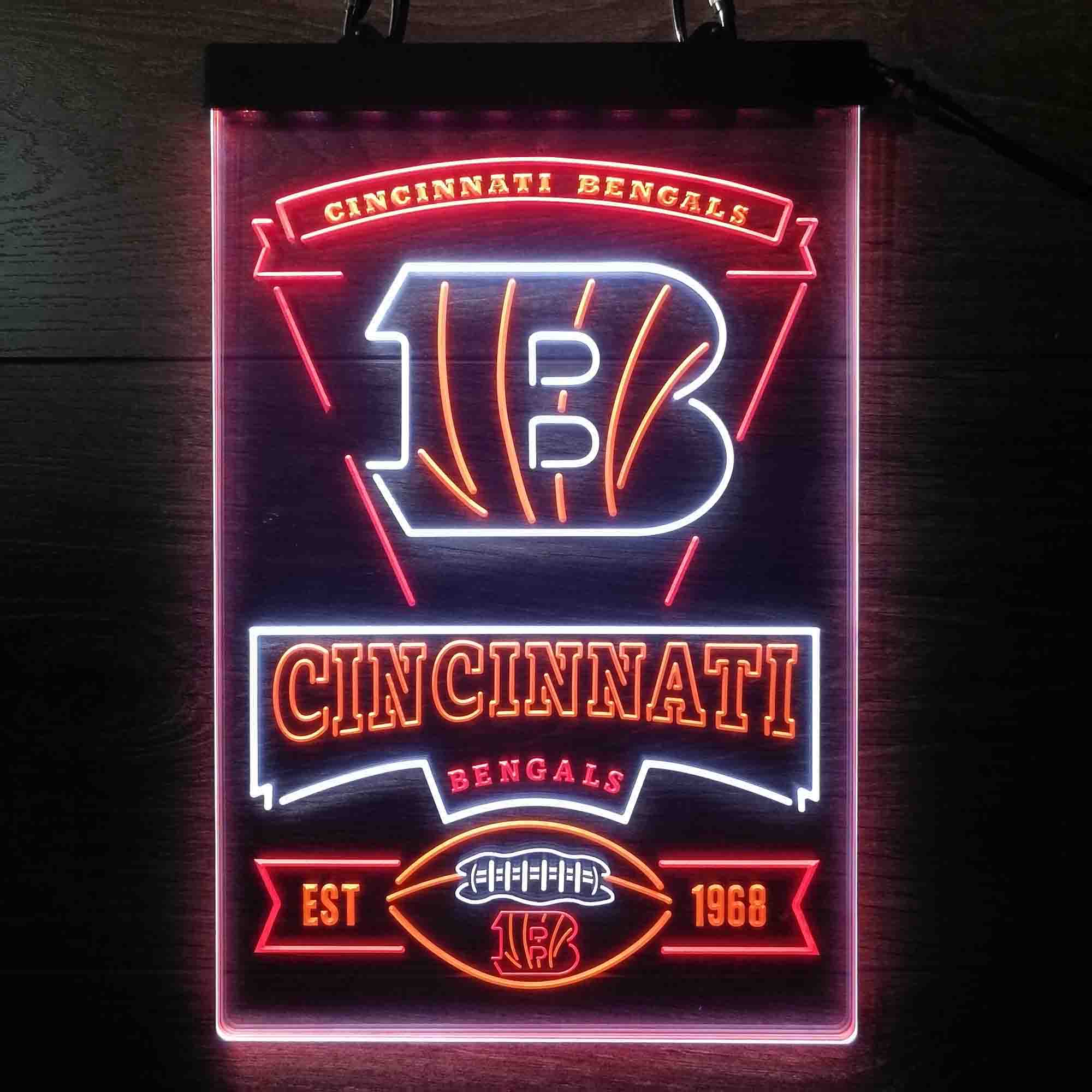 Cincinnati Bengals Neon LED Sign 3 Colors - Image 10