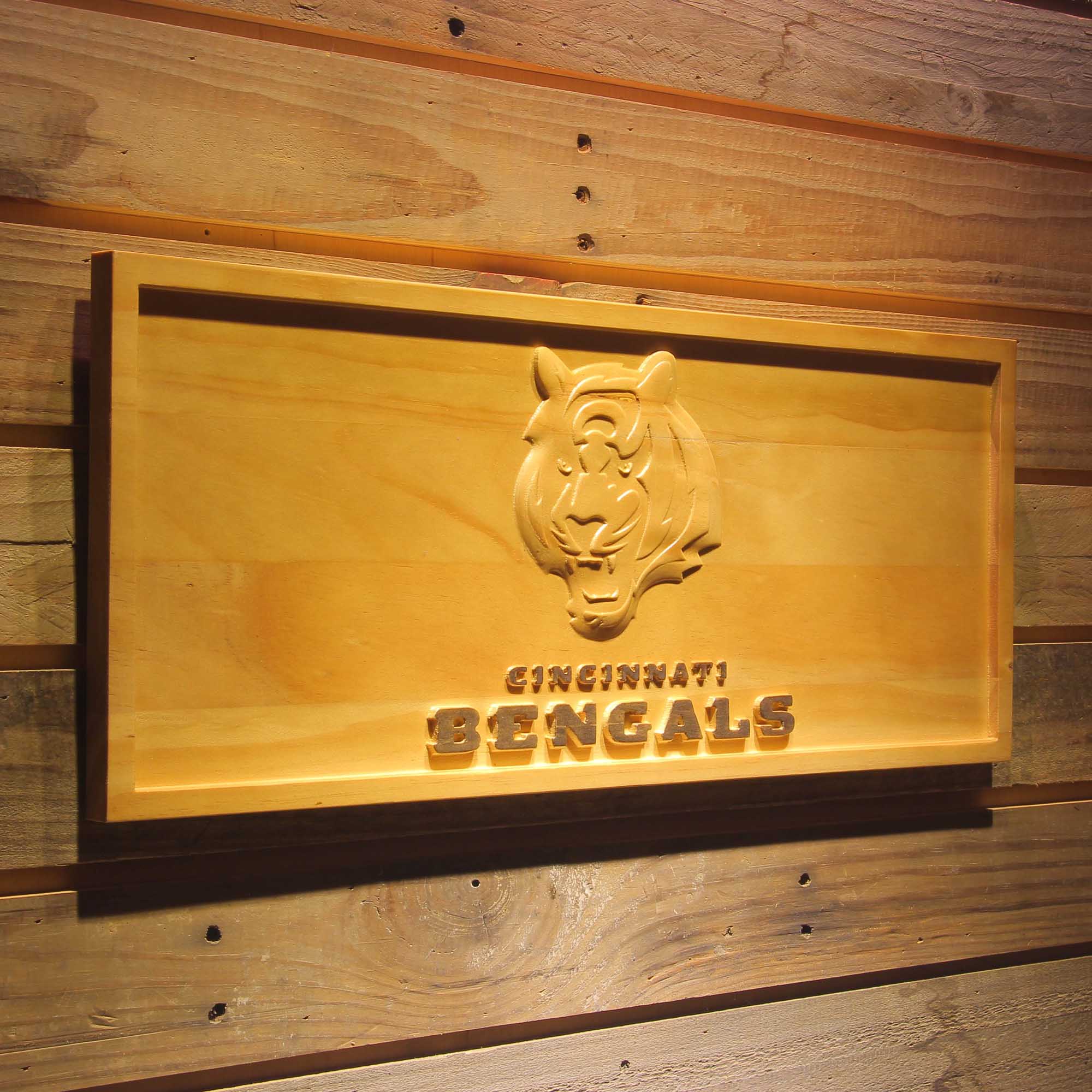 Cincinnati Bengals,nfl 3D Solid Wooden Craving Sign - Image 2