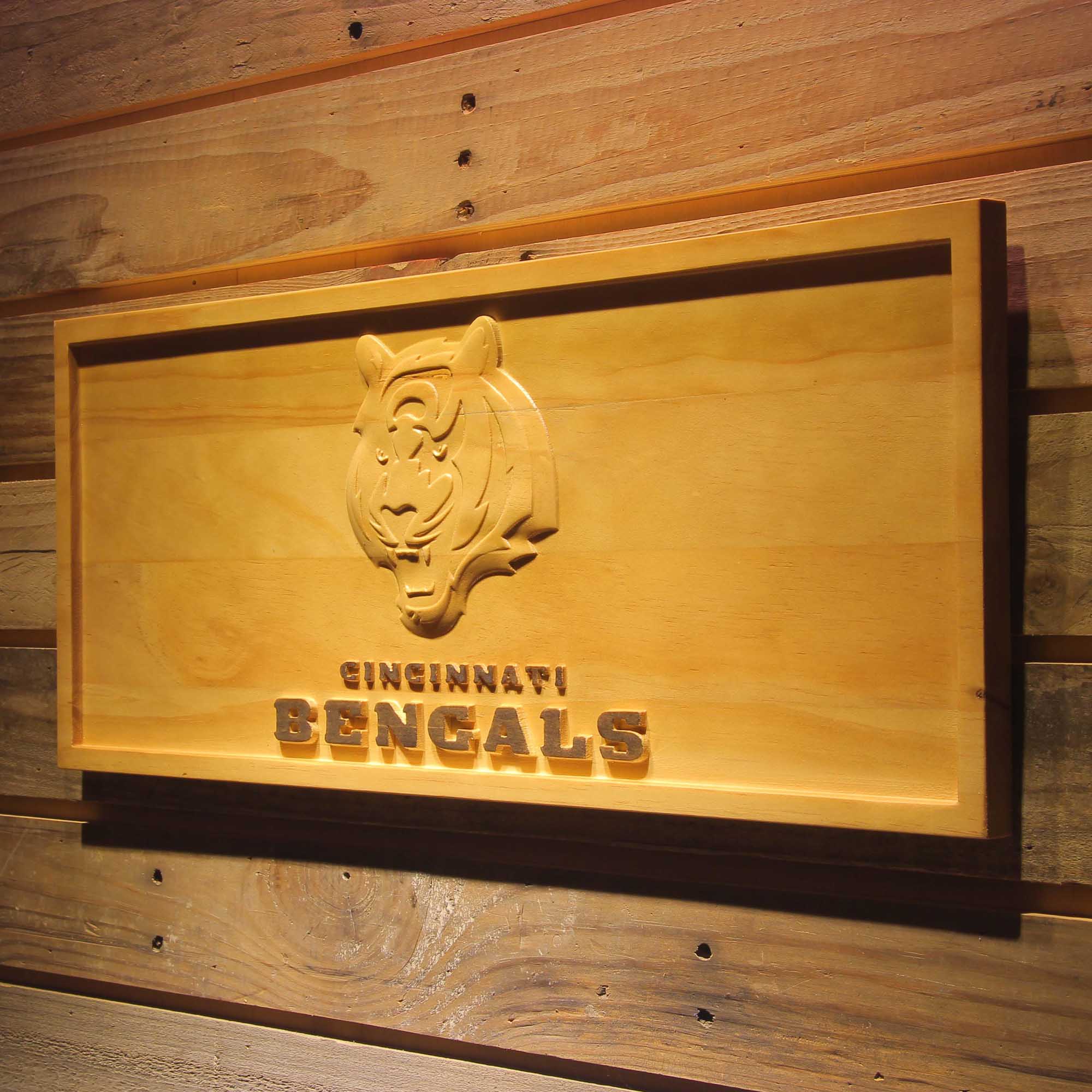 Cincinnati Bengals,nfl 3D Solid Wooden Craving Sign - Image 3