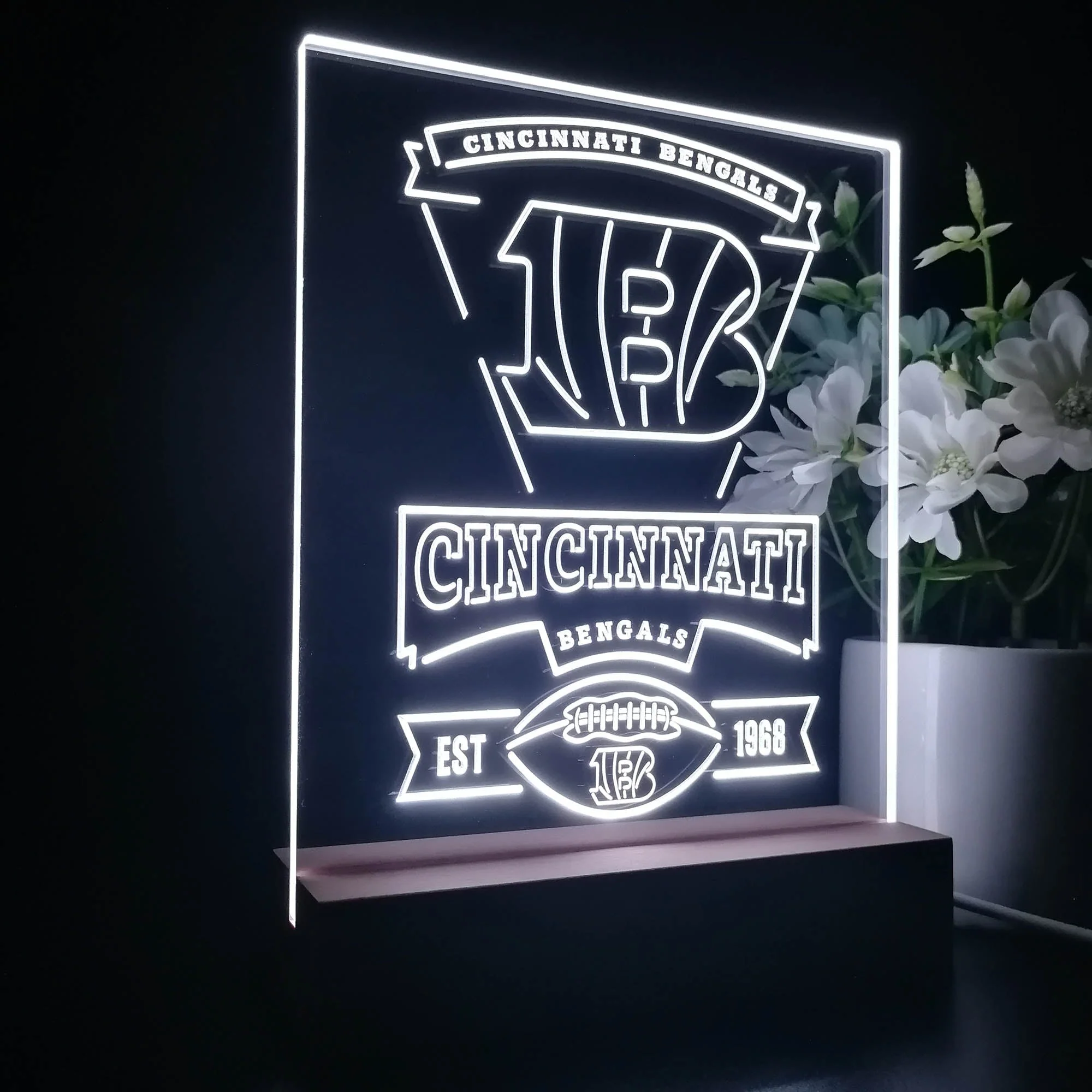 Cincinnati Bengals Souvenir Neon Sign Pub Bar Lamp - Image 6