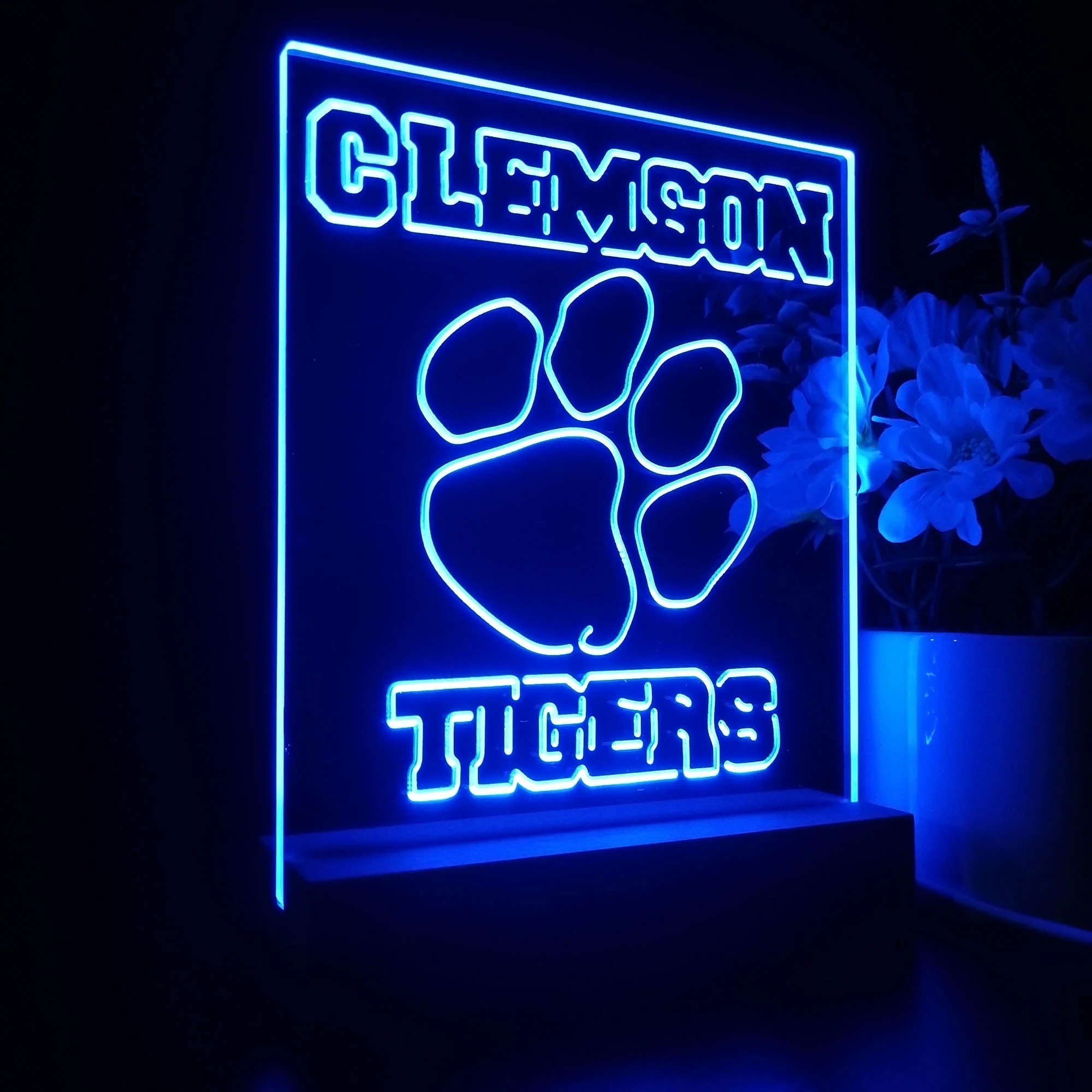 Clemson Tigers Neon Sign Table Top Lamp - Image 6