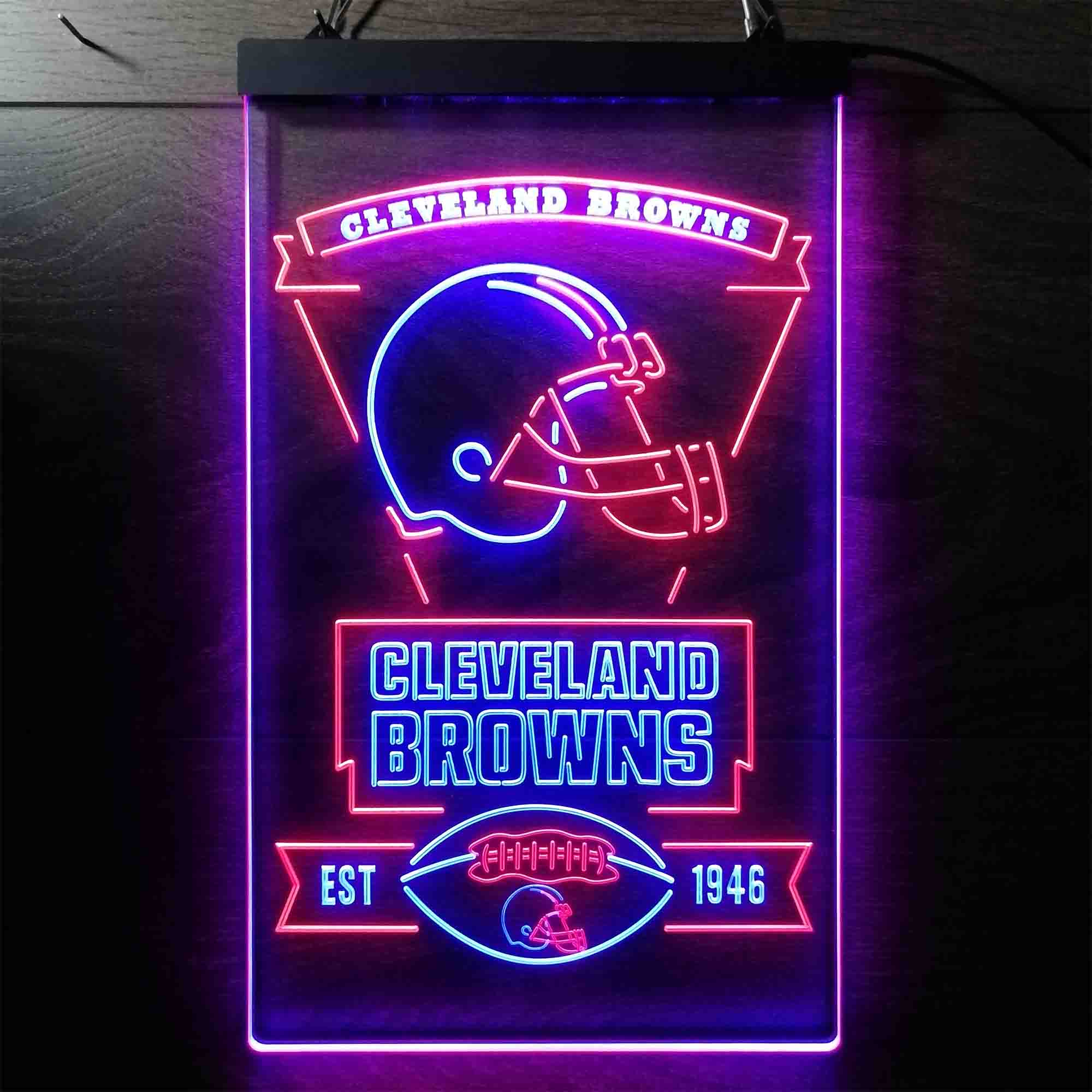 Cleveland Browns Est. 1946 LED Neon Sign - Image 9