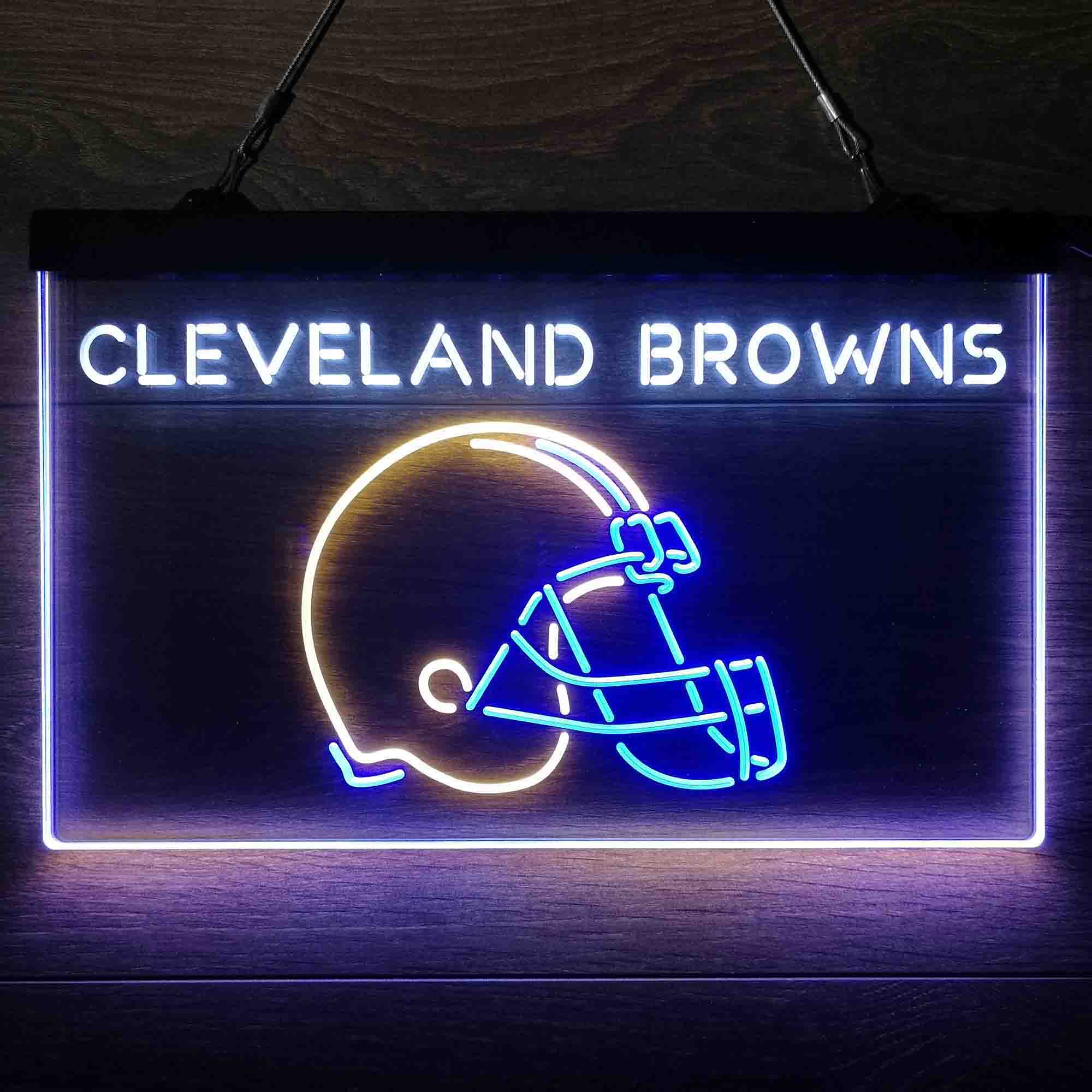 Cleveland Browns Neon 3-Color LED Sign